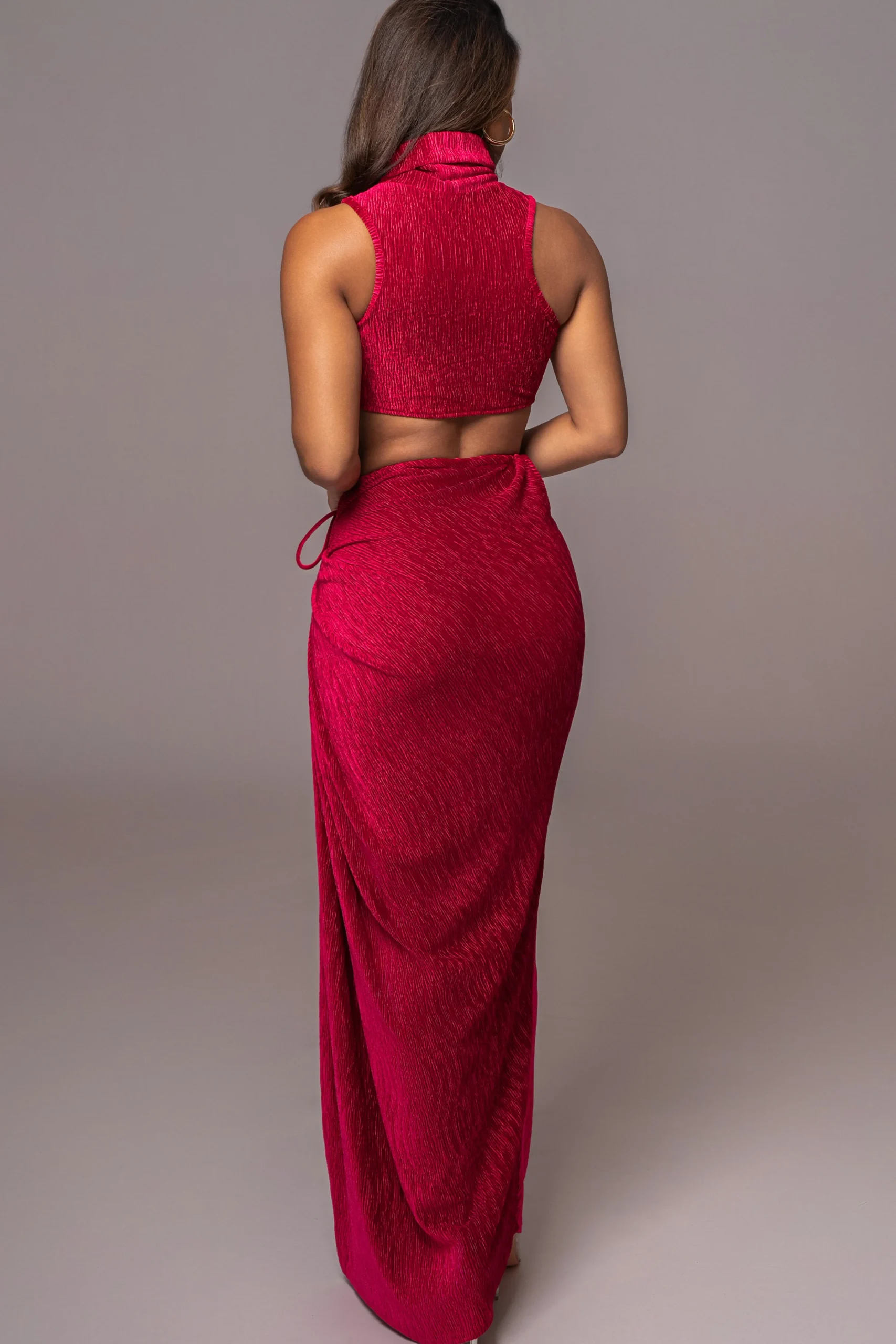 red_chosen_one_velvet_ski_14.webp JLUXLABEL Red Chosen One Velvet Skirt Set