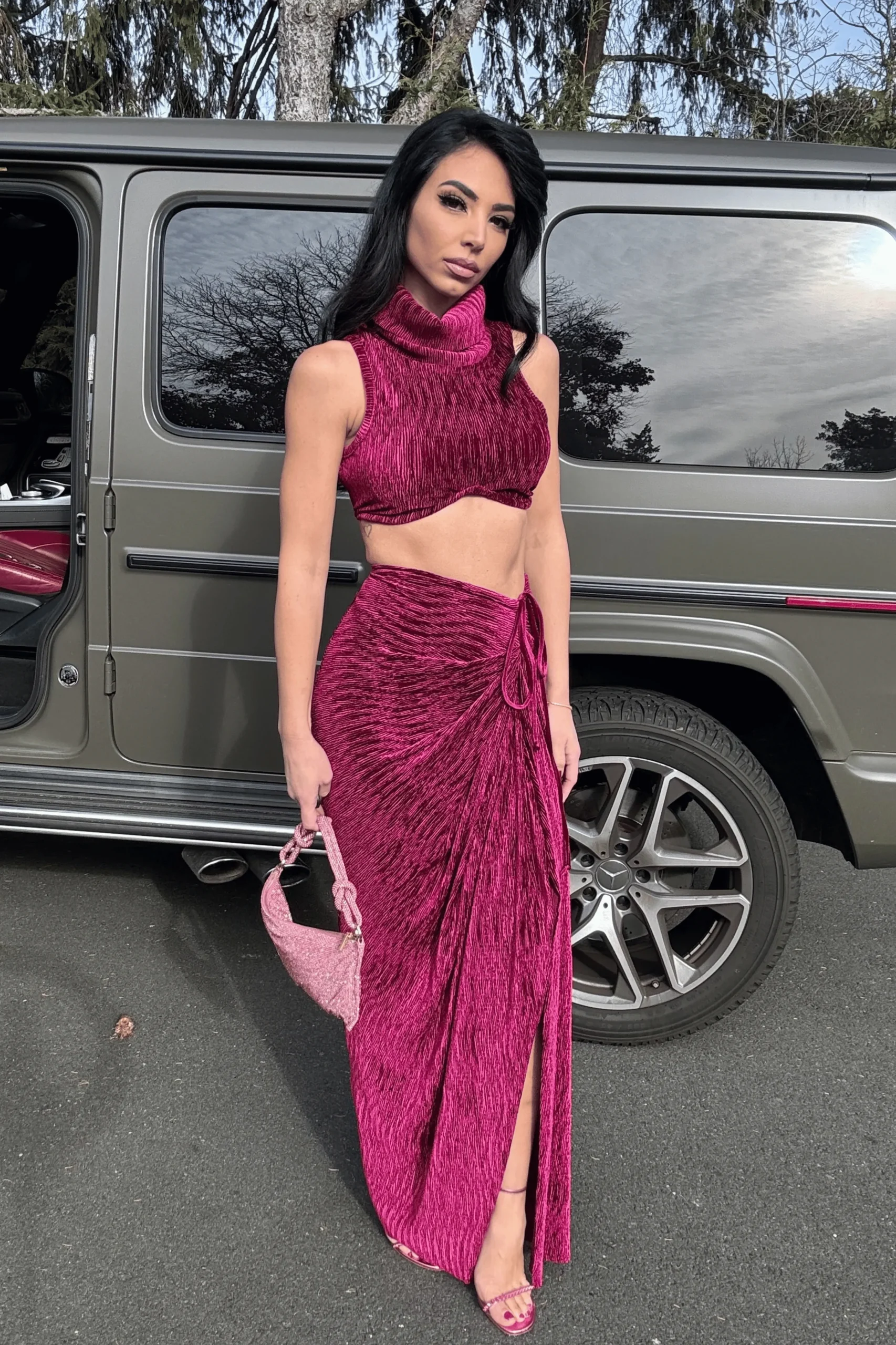 red_chosen_one_velvet_ski_5.webp JLUXLABEL Red Chosen One Velvet Skirt Set