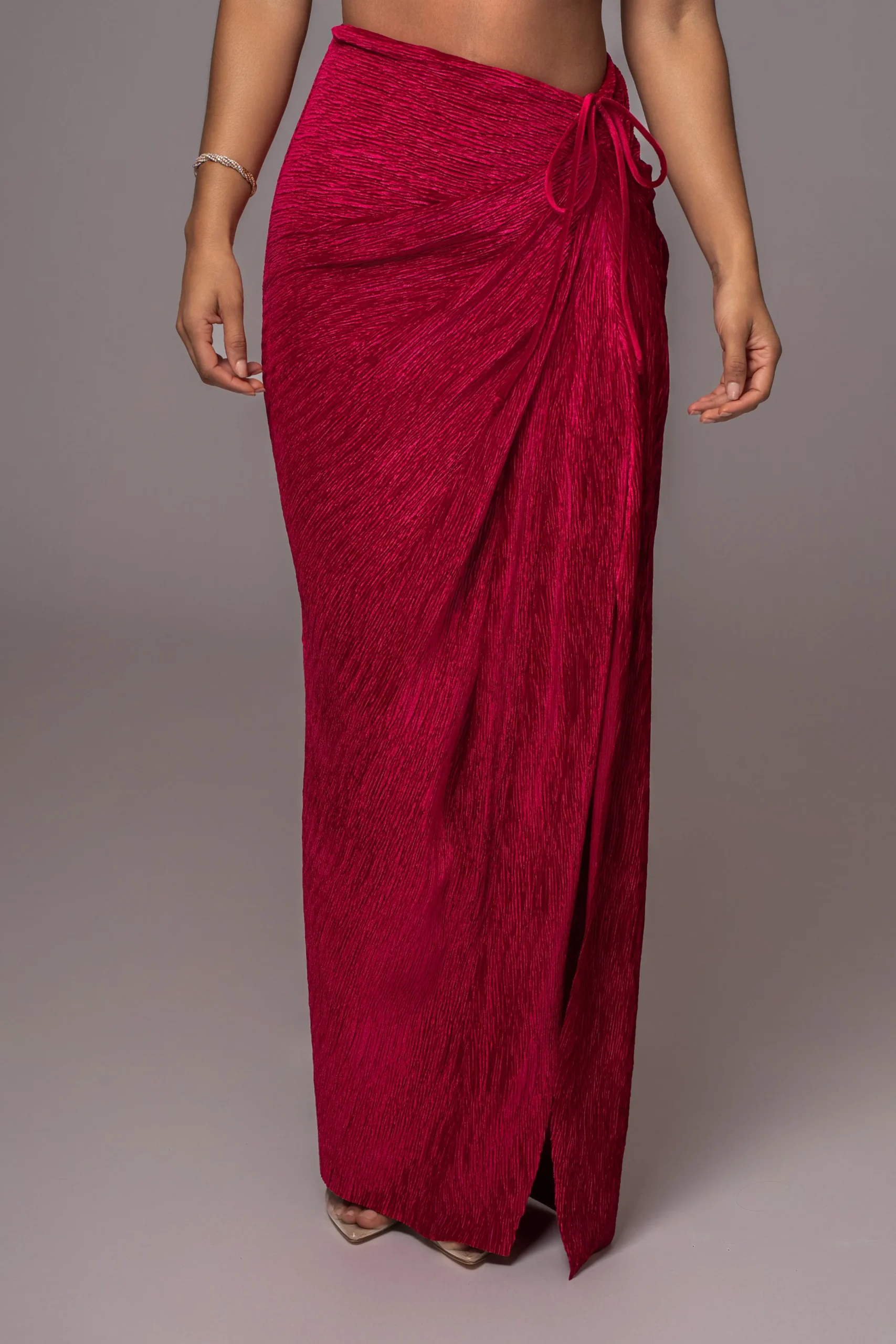 red_chosen_one_velvet_ski_7.webp JLUXLABEL Red Chosen One Velvet Skirt Set