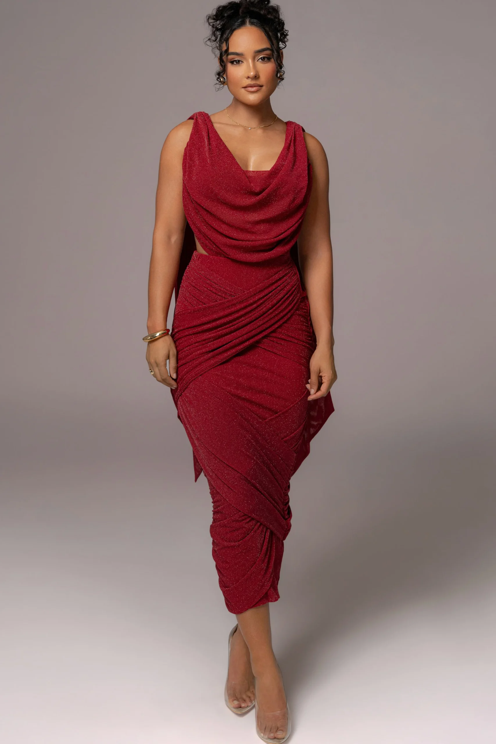 red_divine_drape_skirt_se_3.webp JLUXLABEL Red Divine Drape Skirt Set