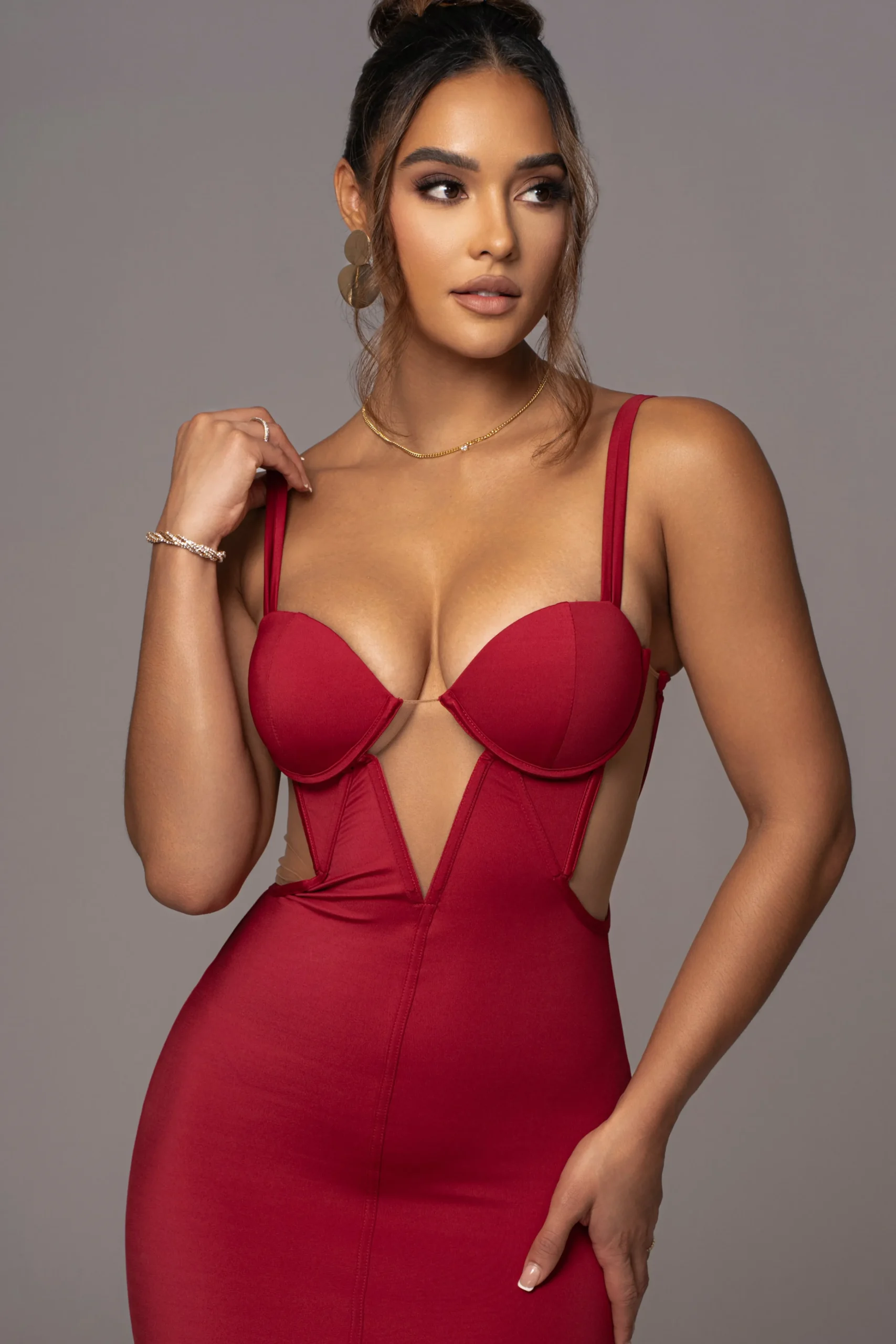red_enchantment_bustier_m_2.webp JLUXLABEL Red Enchantment Bustier Maxi Dress