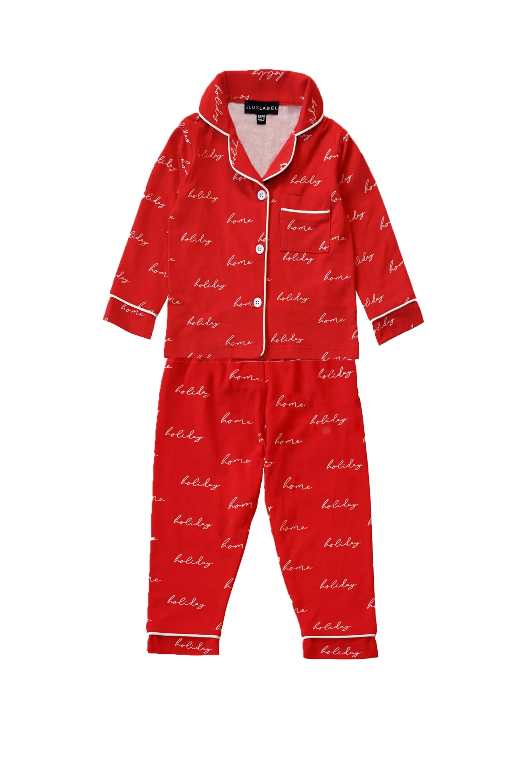 red_home_for_the_holidays_2-1.webp Kids JLUXLABEL Red Home For The Holidays Kids Pajama Set