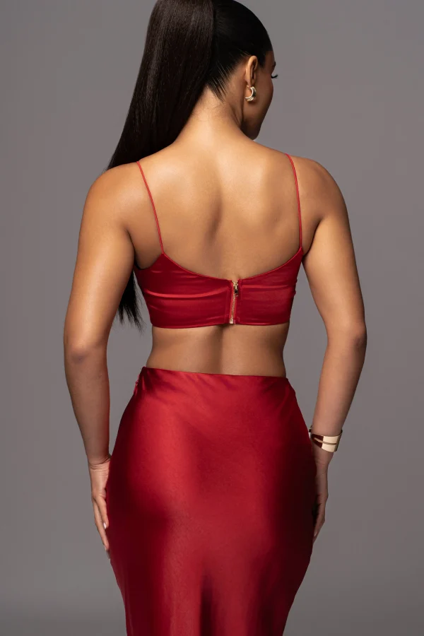 JLUXLABEL Red Isella 2-Piece Skirt Set