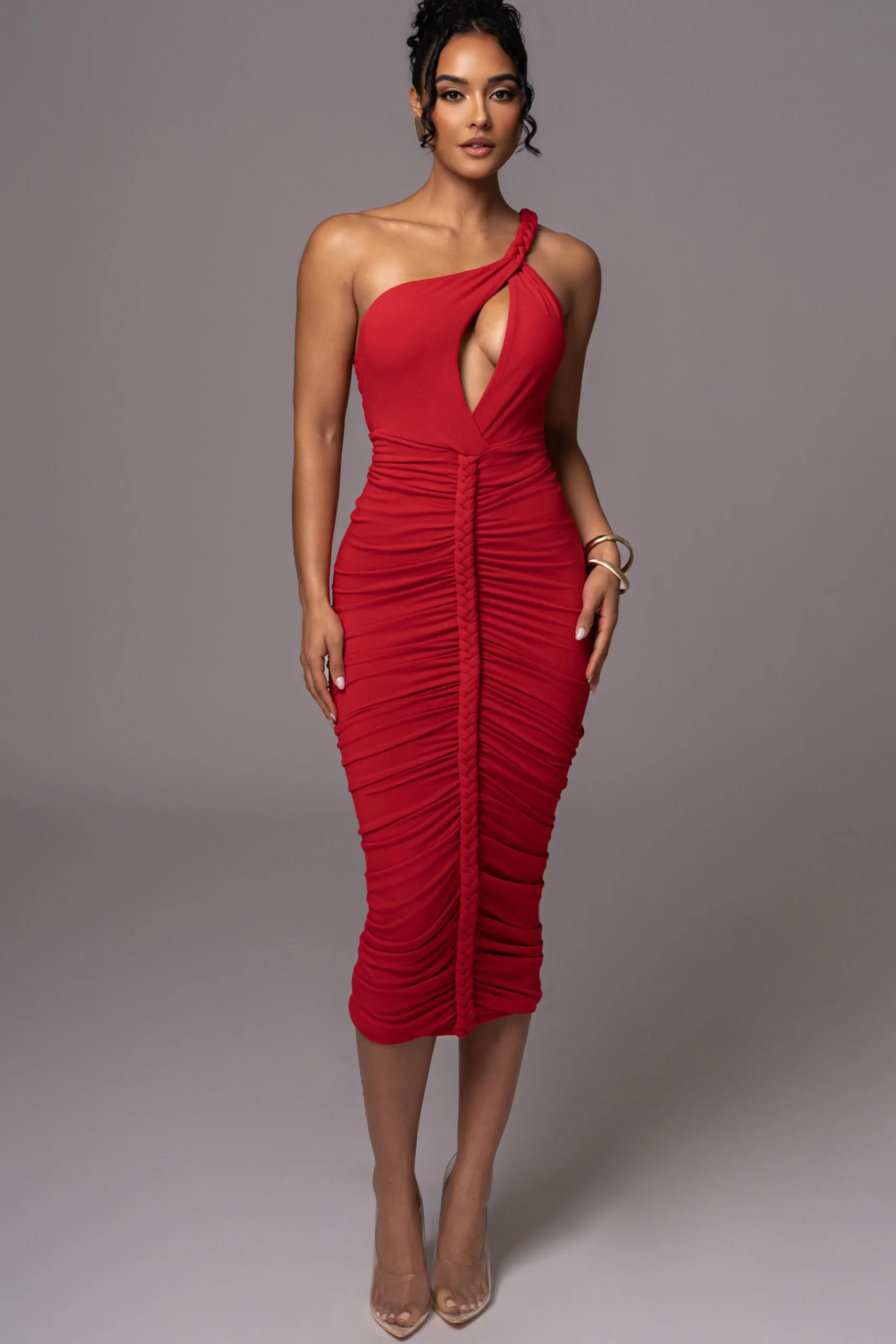 red_jess_ruched_midi_dres_4.webp JLUXLABEL Red Jess Ruched Midi Dress