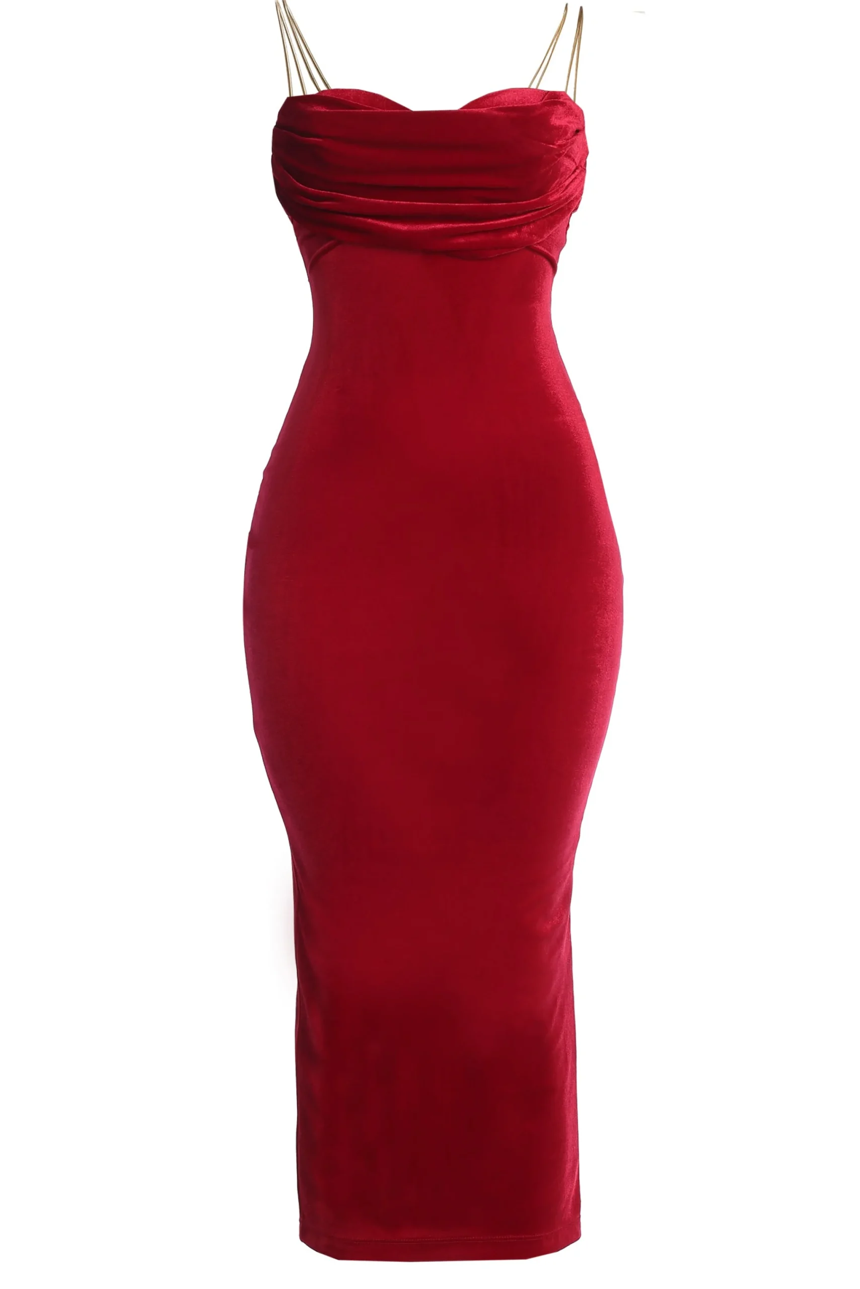 red_josanna_velvet_midi_d_2.webp JLUXLABEL Red JOSANNA VELVET MIDI DRESS