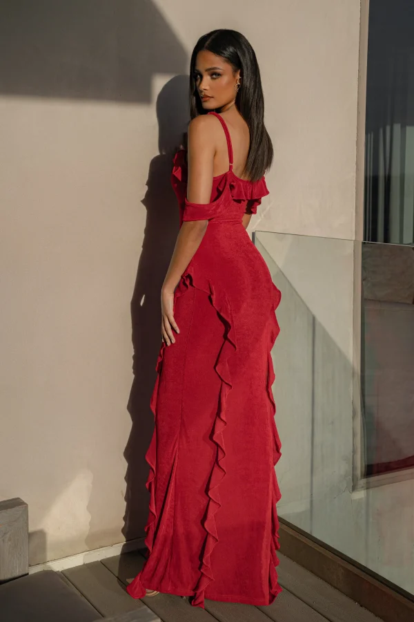JLUXLABEL Red Maude Maxi Dress