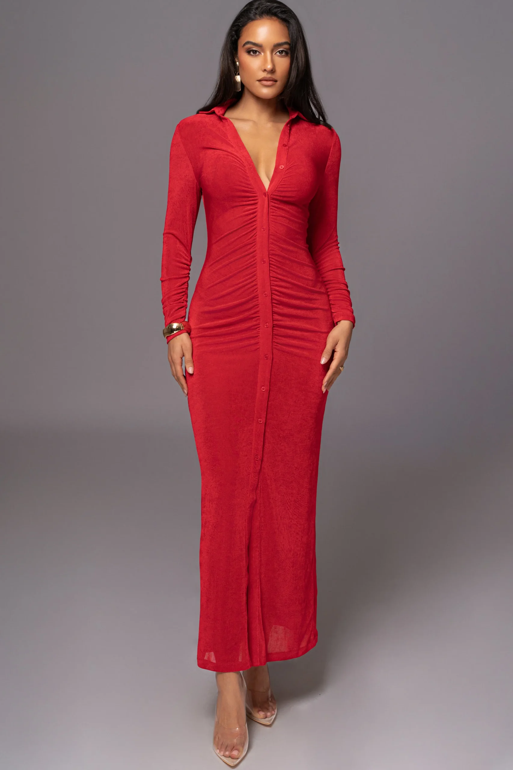 red_zahra_button_front_ma_5.webp JLUXLABEL Red Zahra Button Front Maxi Dress