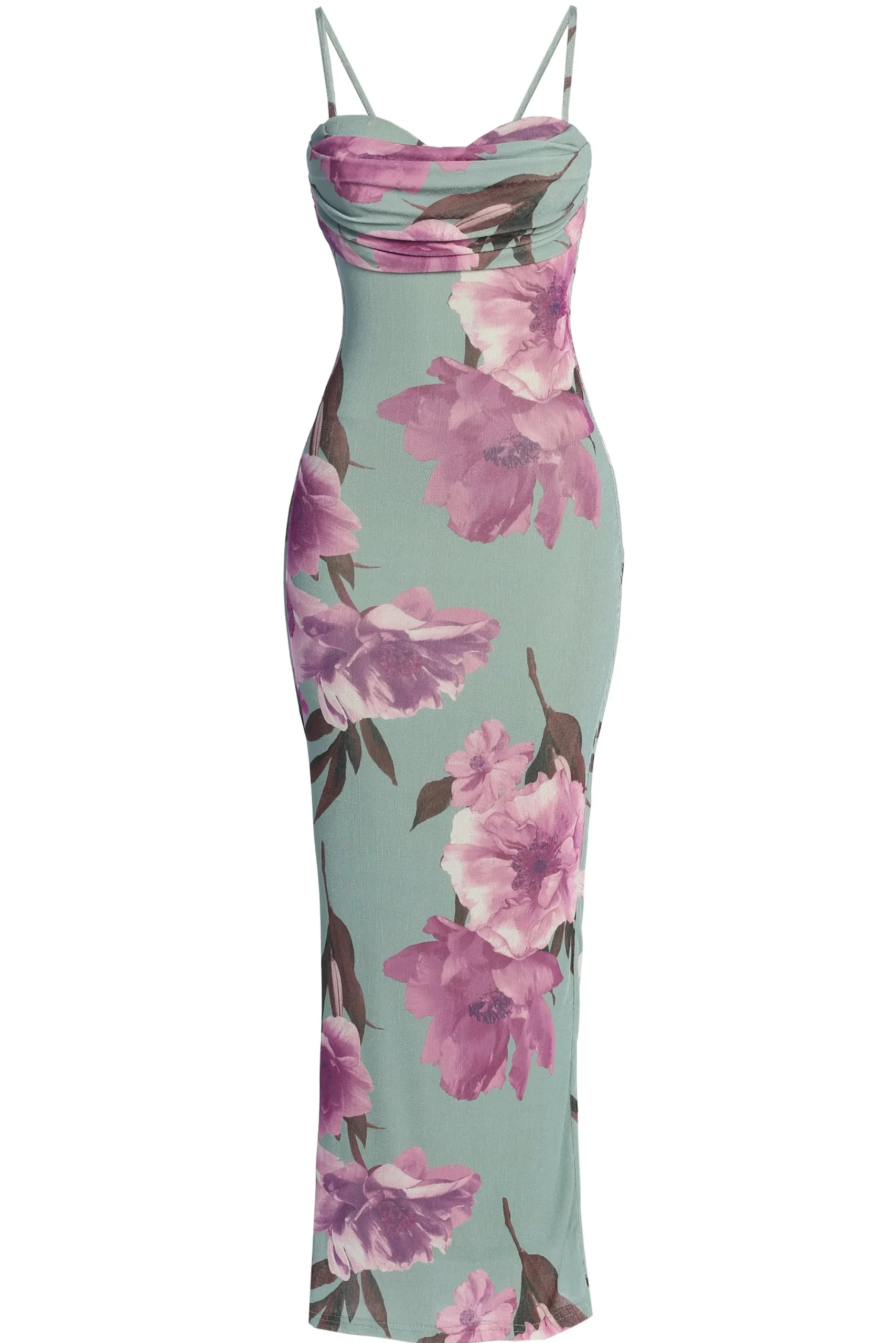 sage_floral_slinky_vision_0.webp JLUXLABEL Sage Floral Slinky Visions Of You Maxi Dress