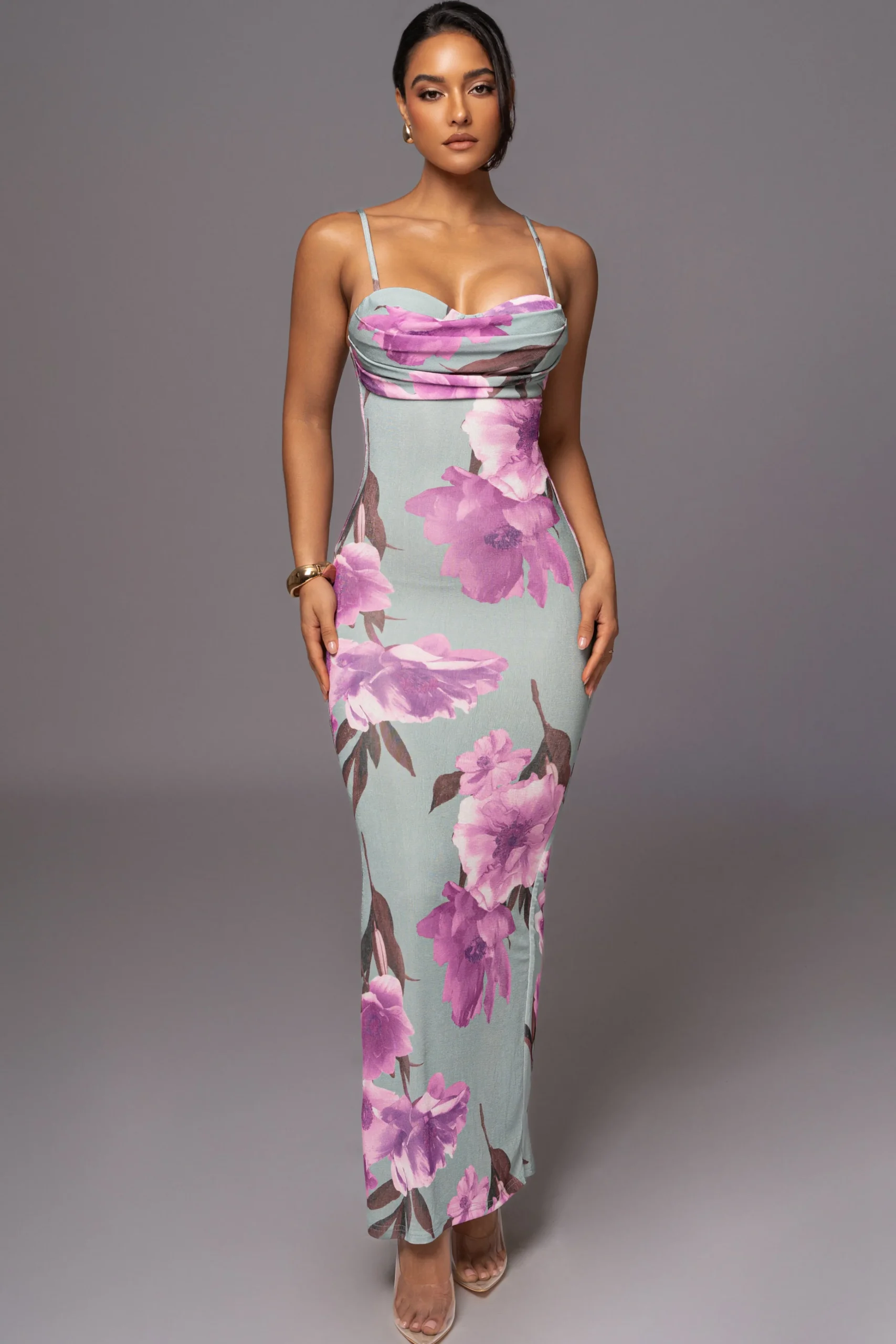 sage_floral_slinky_vision_6.webp JLUXLABEL Sage Floral Slinky Visions Of You Maxi Dress
