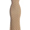 JLUXLABEL Sand Gabriela Knit Maxi Dress
