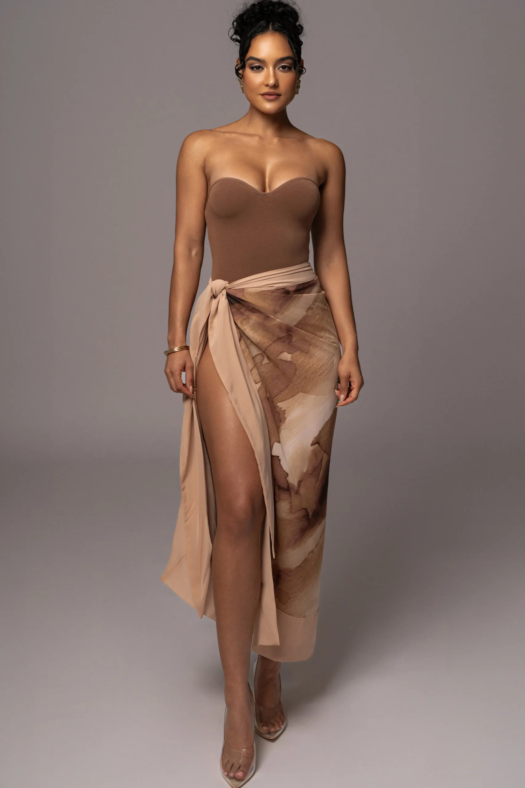 tan_abstract_marine_print_0.webp JLUXLABEL Tan Abstract Marine Print Sarong