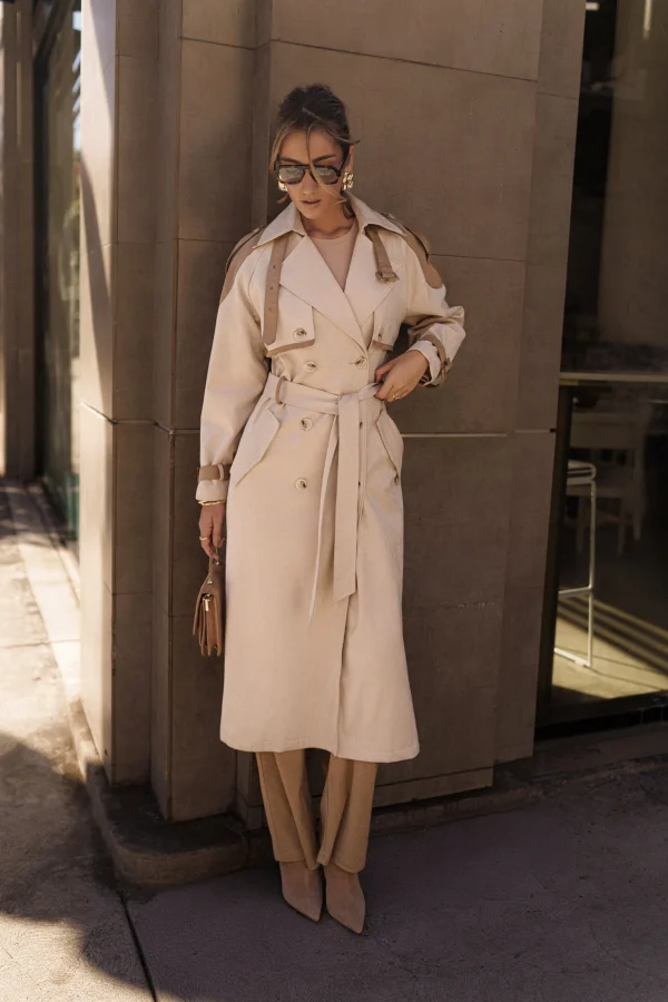 JLUXLABEL Tan Elite Suede Coat