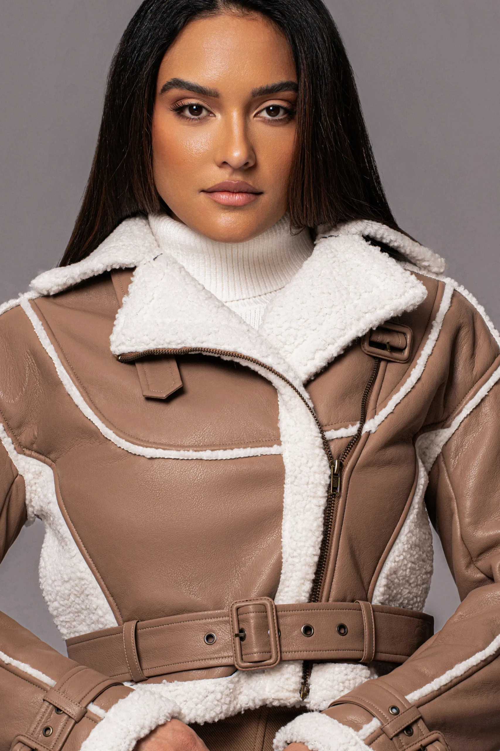 tan_faux_leather_sherpa_j_3.webp JLUXLABEL Tan Faux Leather Sherpa Jacket
