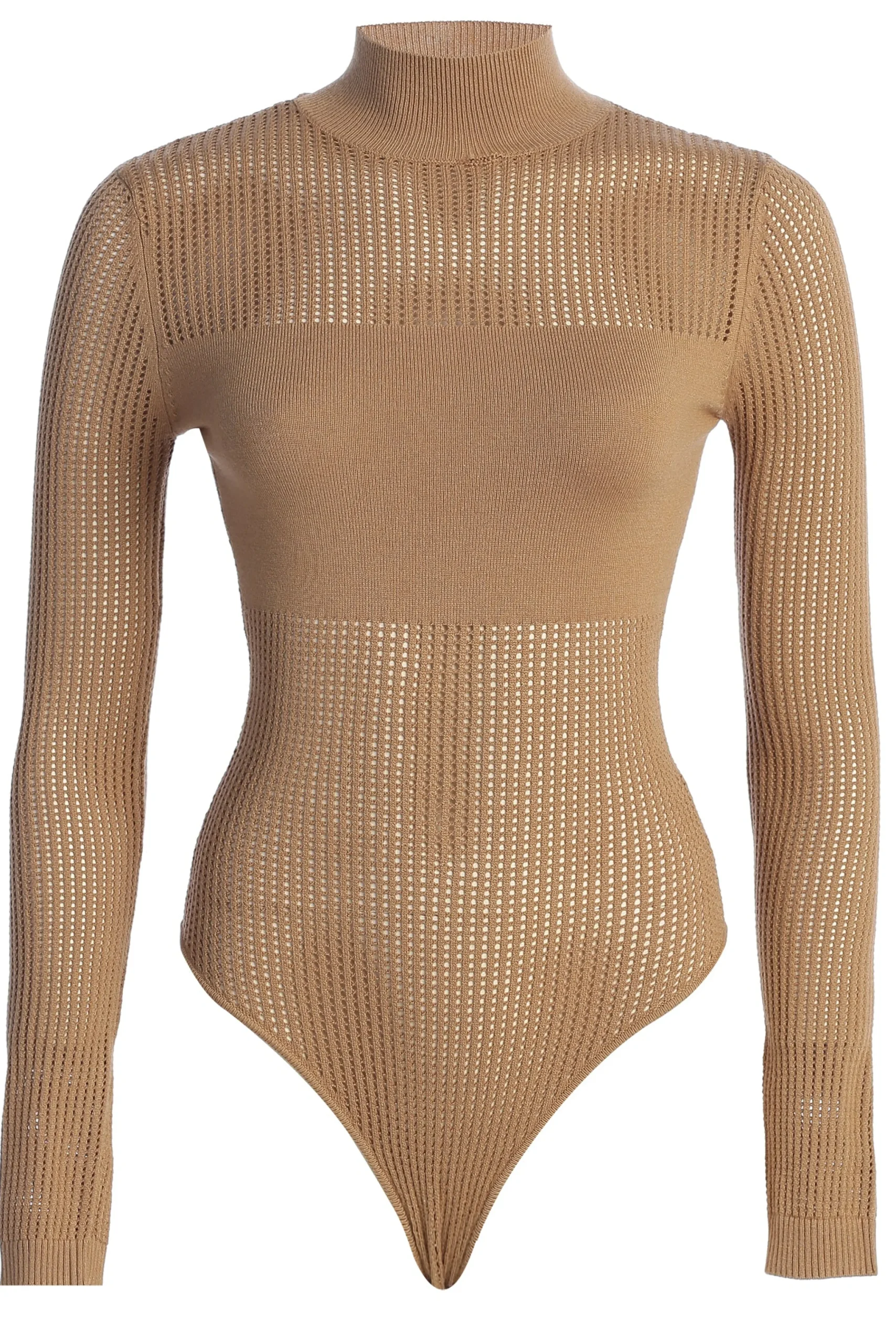 tan_klaudette_knit_bodysu_2.webp JLUXLABEL Tan Klaudette Knit Bodysuit
