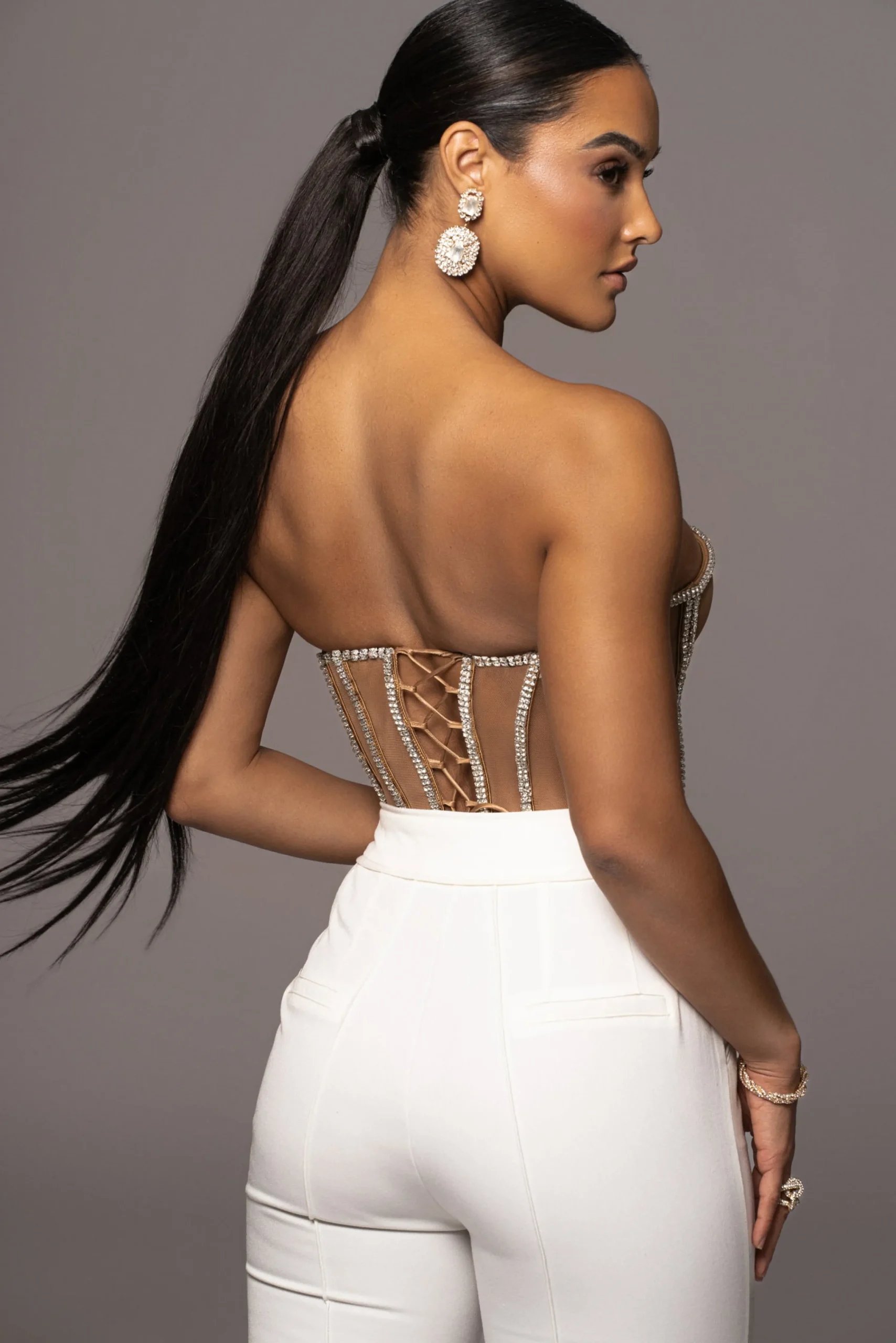 tan_limited_edition_rhine_22.webp JLUXLABEL Tan Limited Edition Rhinestone Crystal Corset