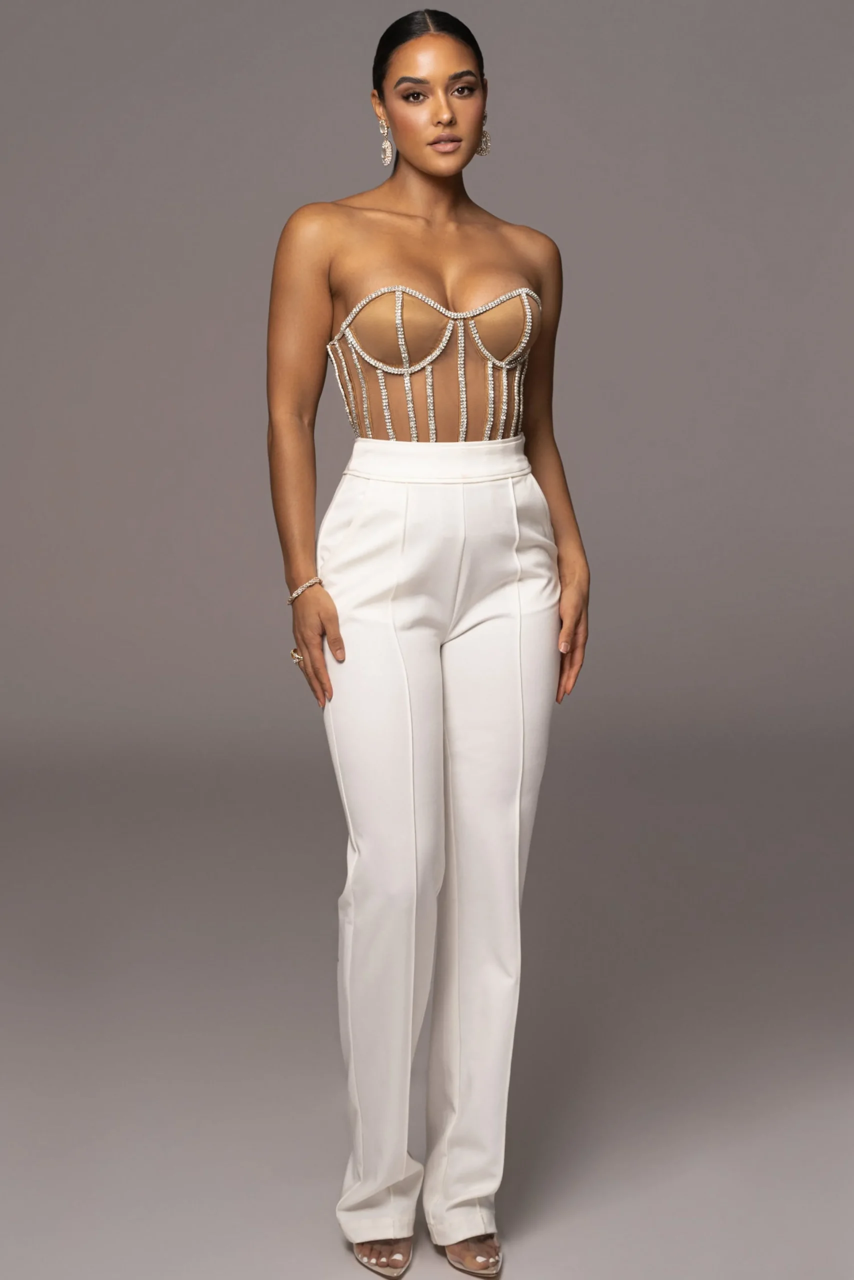 tan_limited_edition_rhine_7.webp JLUXLABEL Tan Limited Edition Rhinestone Crystal Corset