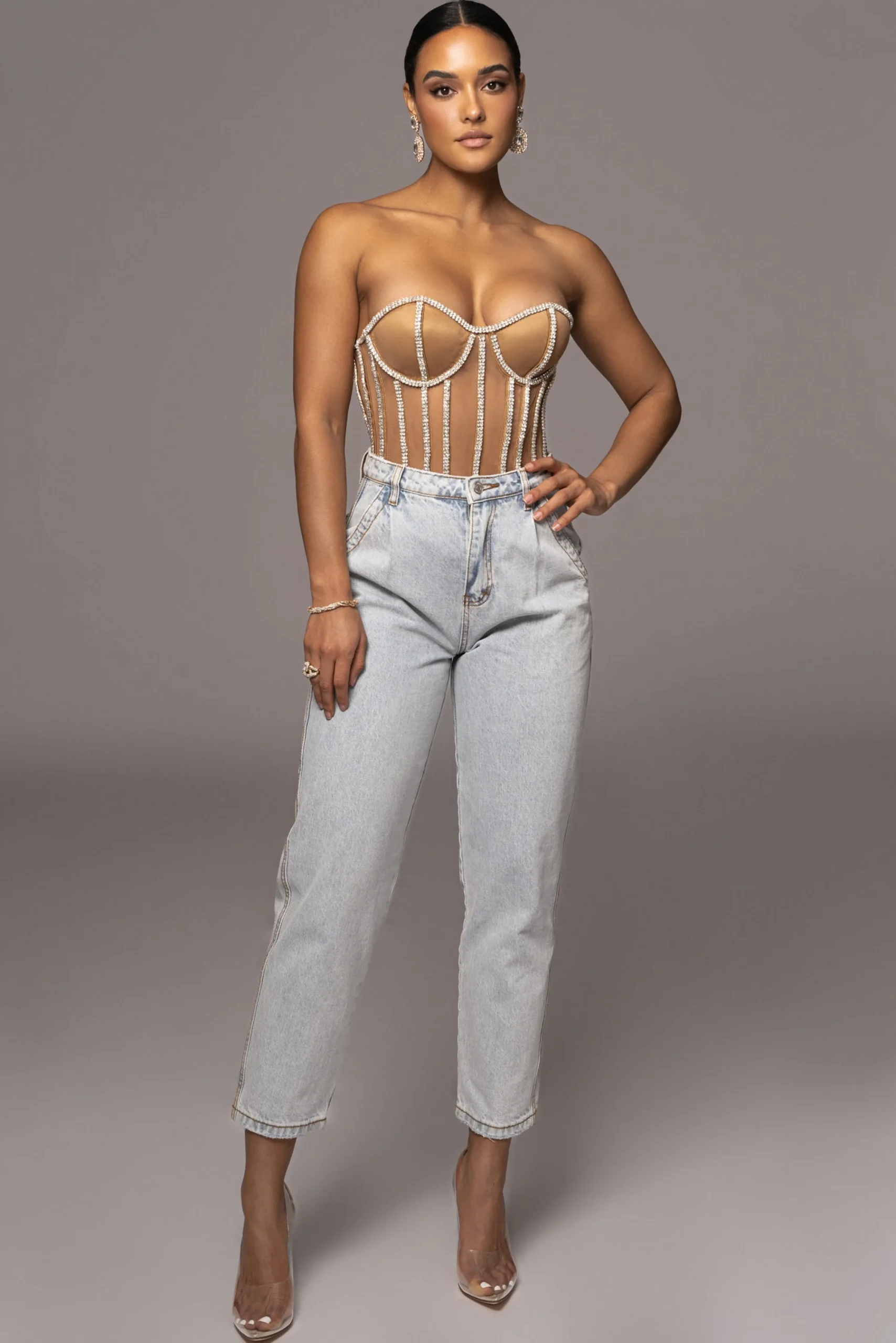 tan_limited_edition_rhine_8.webp JLUXLABEL Tan Limited Edition Rhinestone Crystal Corset