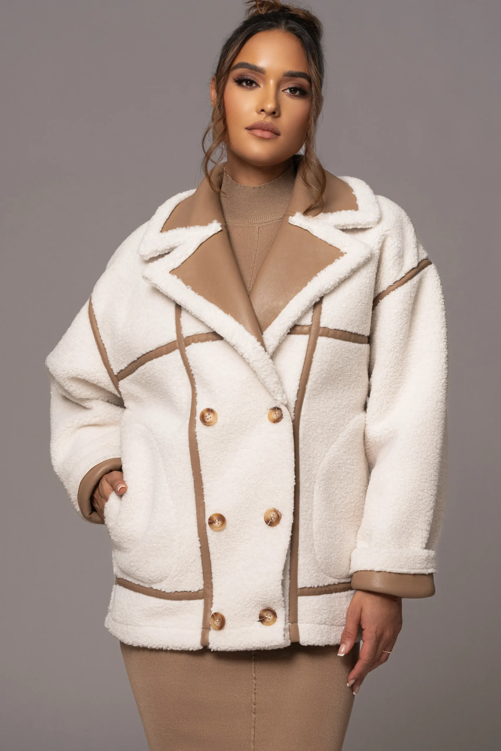tan_never_settle_reversib_11.webp JLUXLABEL Tan Never Settle Reversible Teddy Jacket