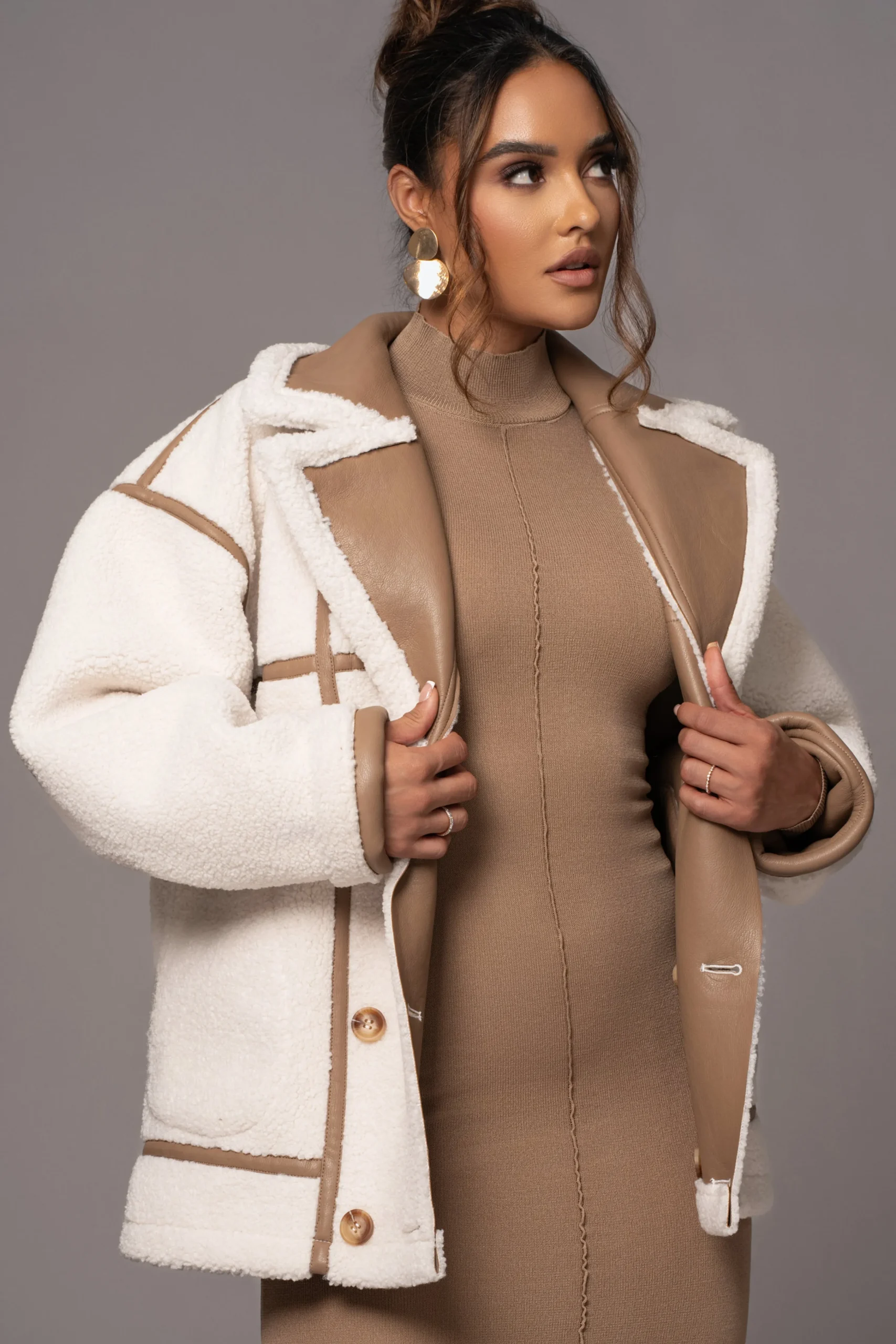 tan_never_settle_reversib_14.webp JLUXLABEL Tan Never Settle Reversible Teddy Jacket