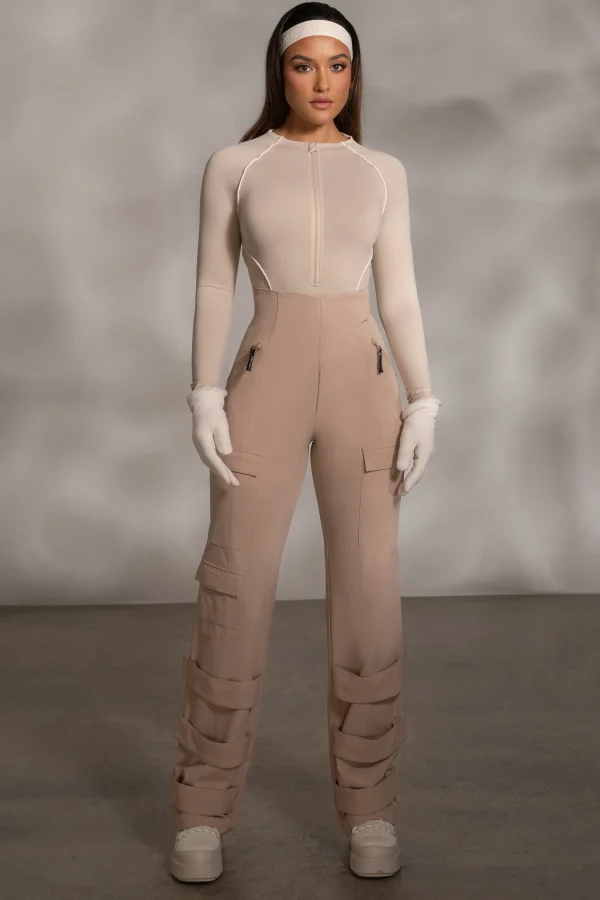 JLUXLABEL Tan Nyah Nylon Utility Pants
