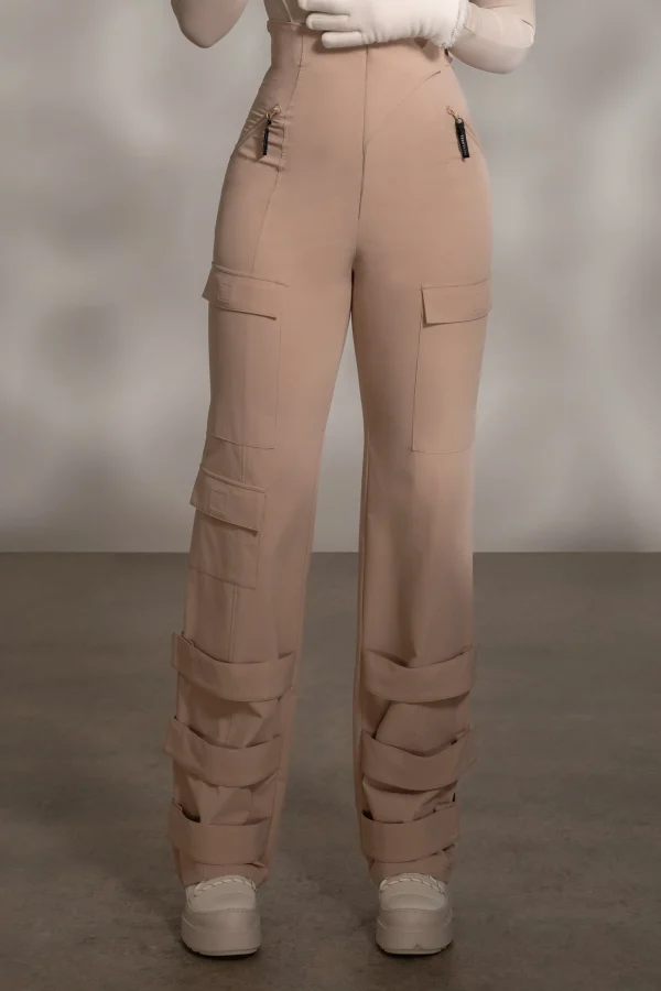JLUXLABEL Tan Nyah Nylon Utility Pants