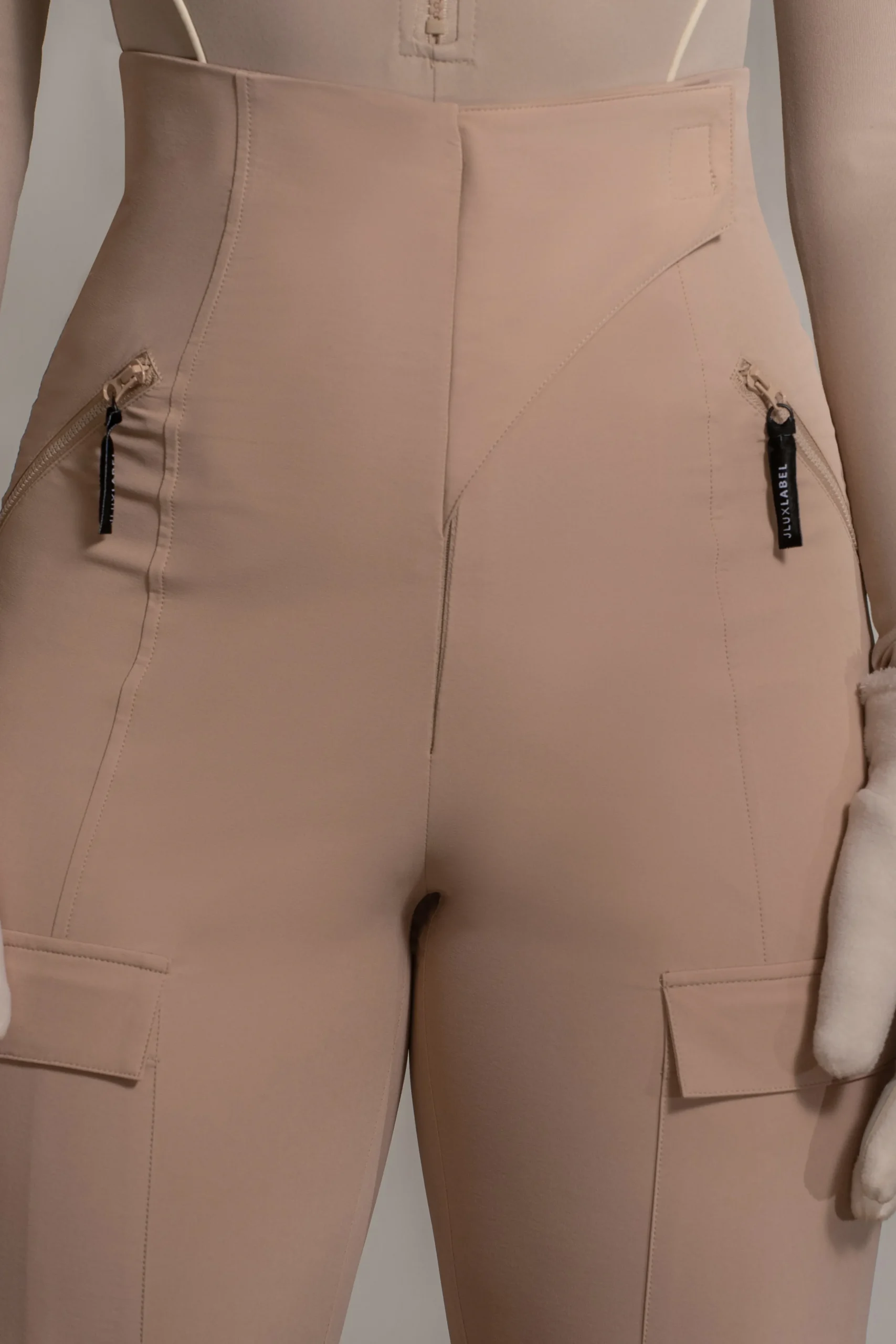 tan_nyah_nylon_utility_pa_4.webp JLUXLABEL Tan Nyah Nylon Utility Pants