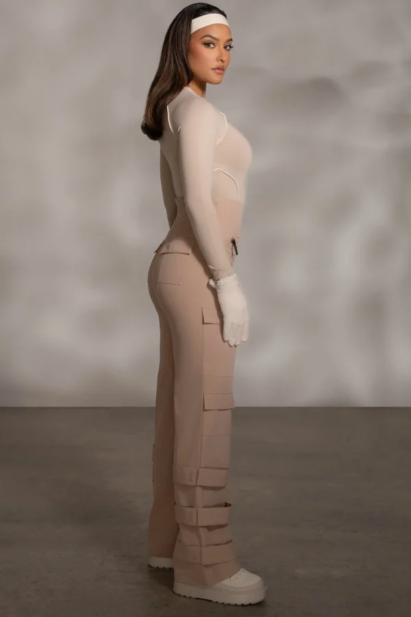 JLUXLABEL Tan Nyah Nylon Utility Pants