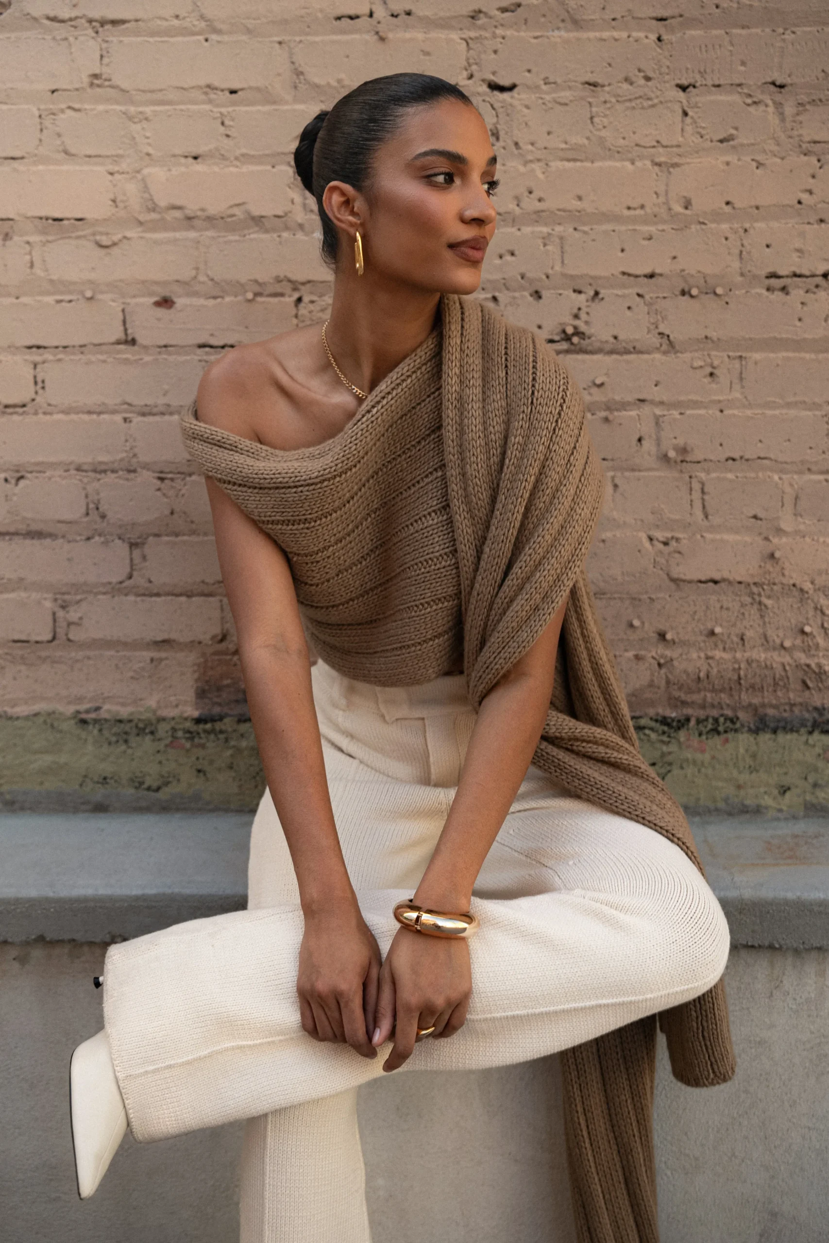 taupe_soft_life_cable_kni_11.webp JLUXLABEL Taupe Soft Life Cable Knit Sweater Top