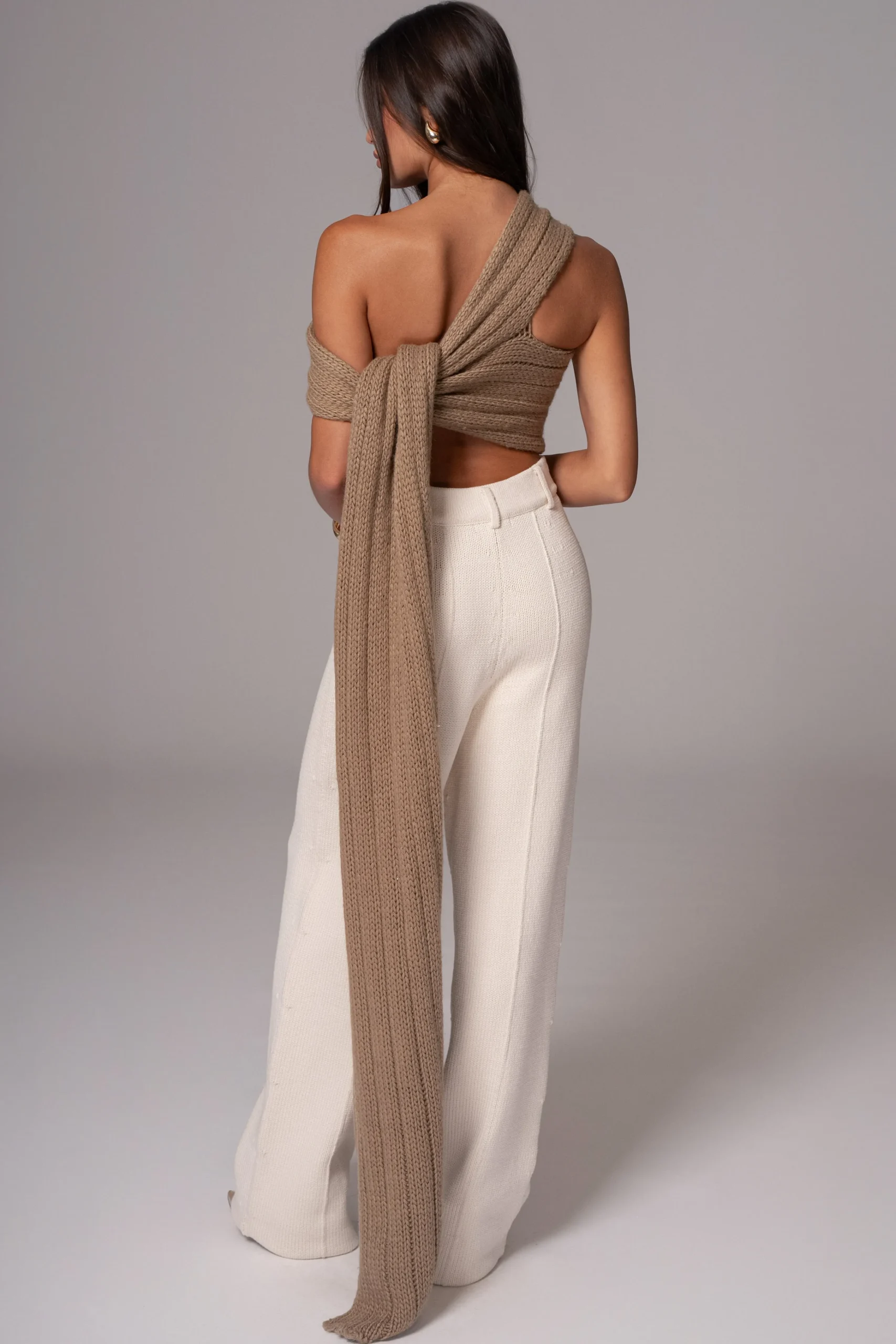 taupe_soft_life_cable_kni_14.webp JLUXLABEL Taupe Soft Life Cable Knit Sweater Top