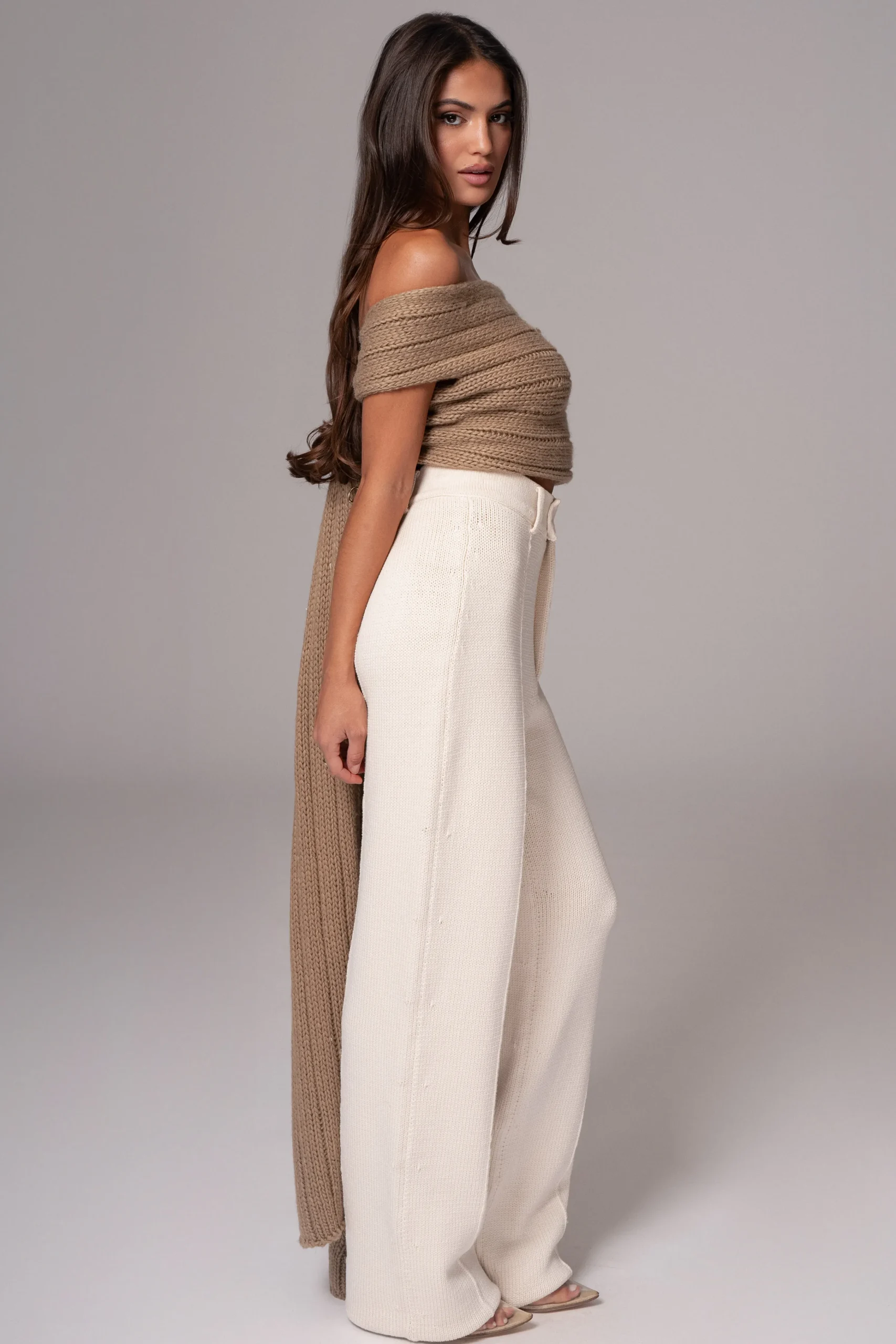 taupe_soft_life_cable_kni_16.webp JLUXLABEL Taupe Soft Life Cable Knit Sweater Top