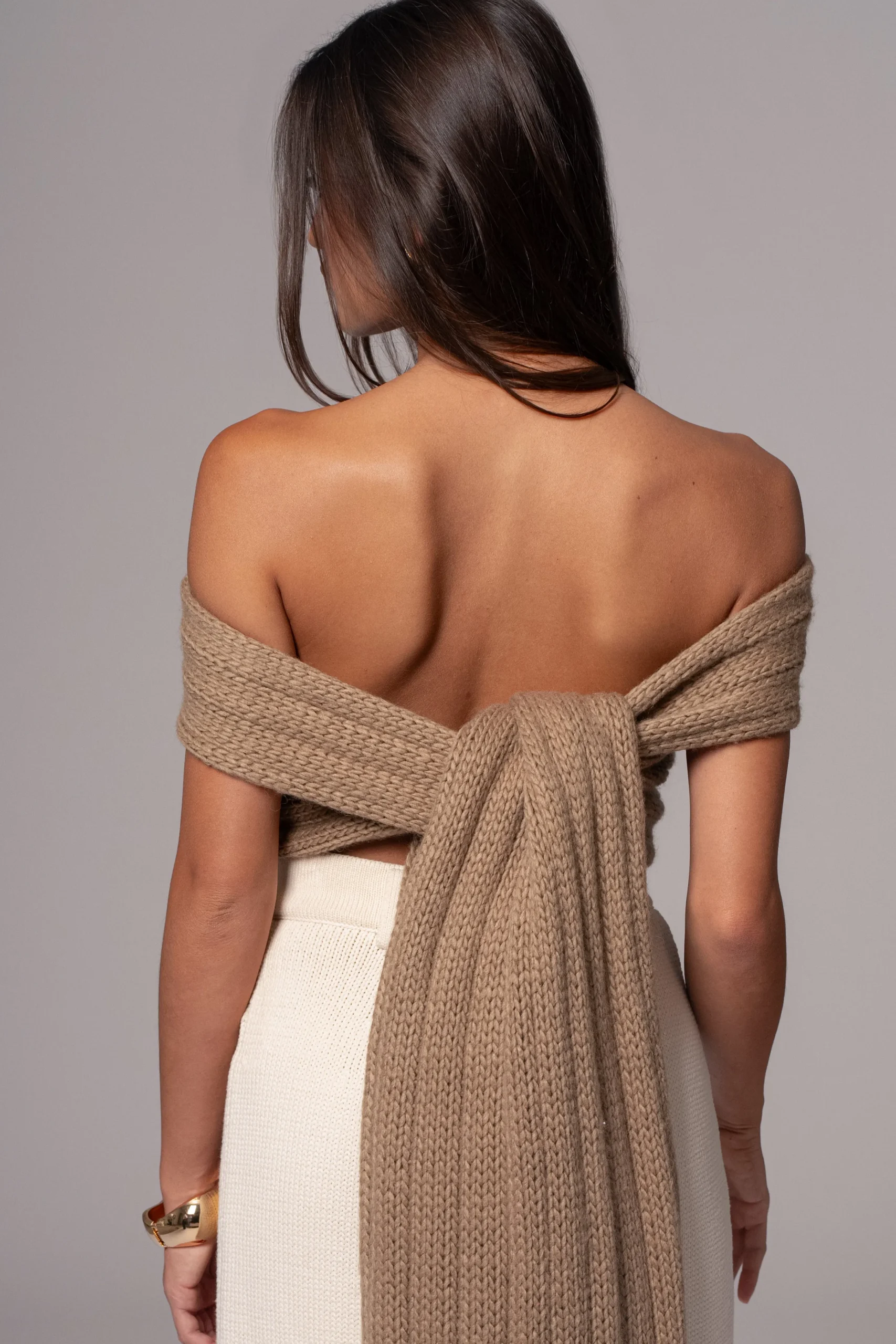 taupe_soft_life_cable_kni_20.webp JLUXLABEL Taupe Soft Life Cable Knit Sweater Top