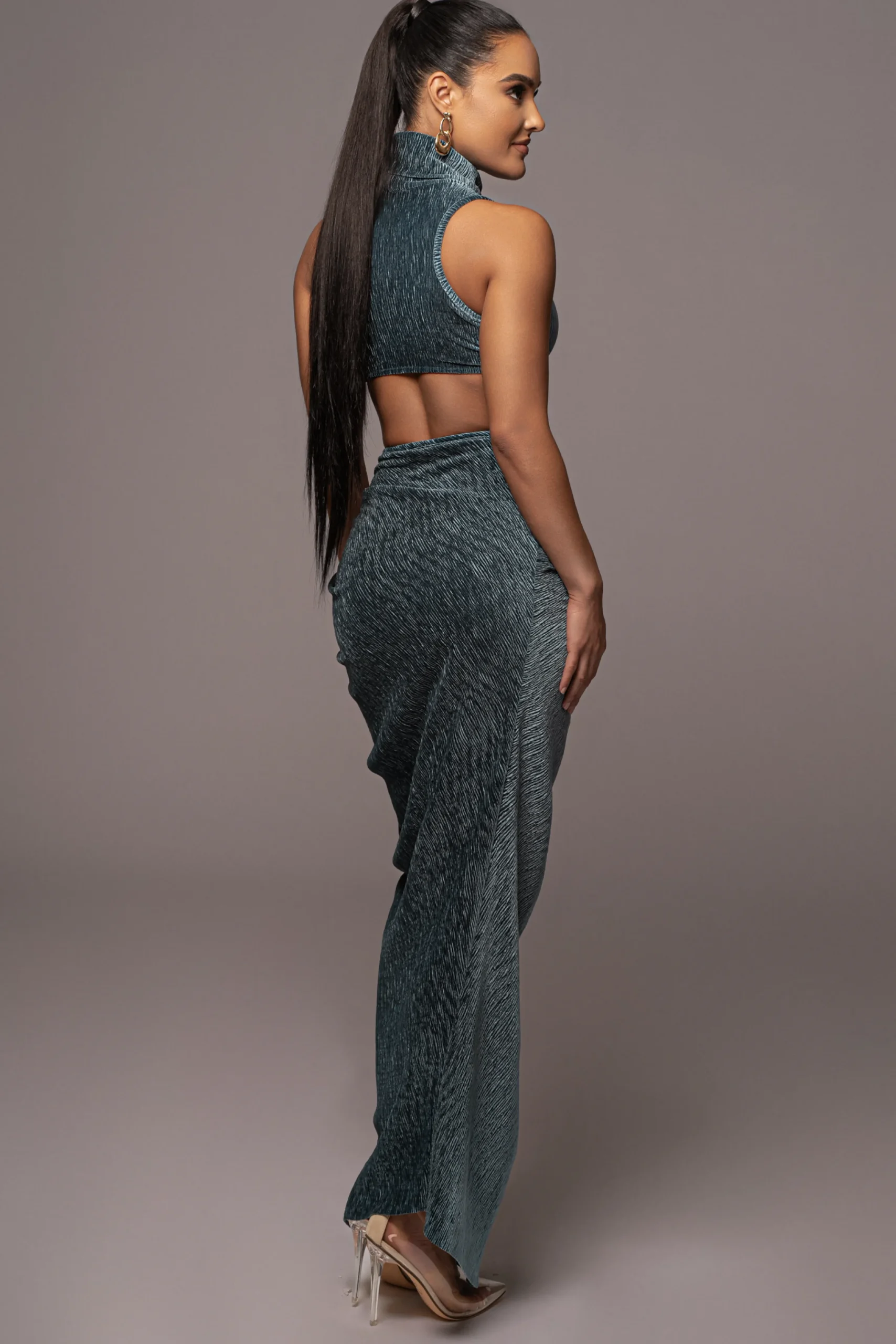 teal_chosen_one_velvet_sk_19.webp JLUXLABEL Teal Chosen One Velvet Skirt Set