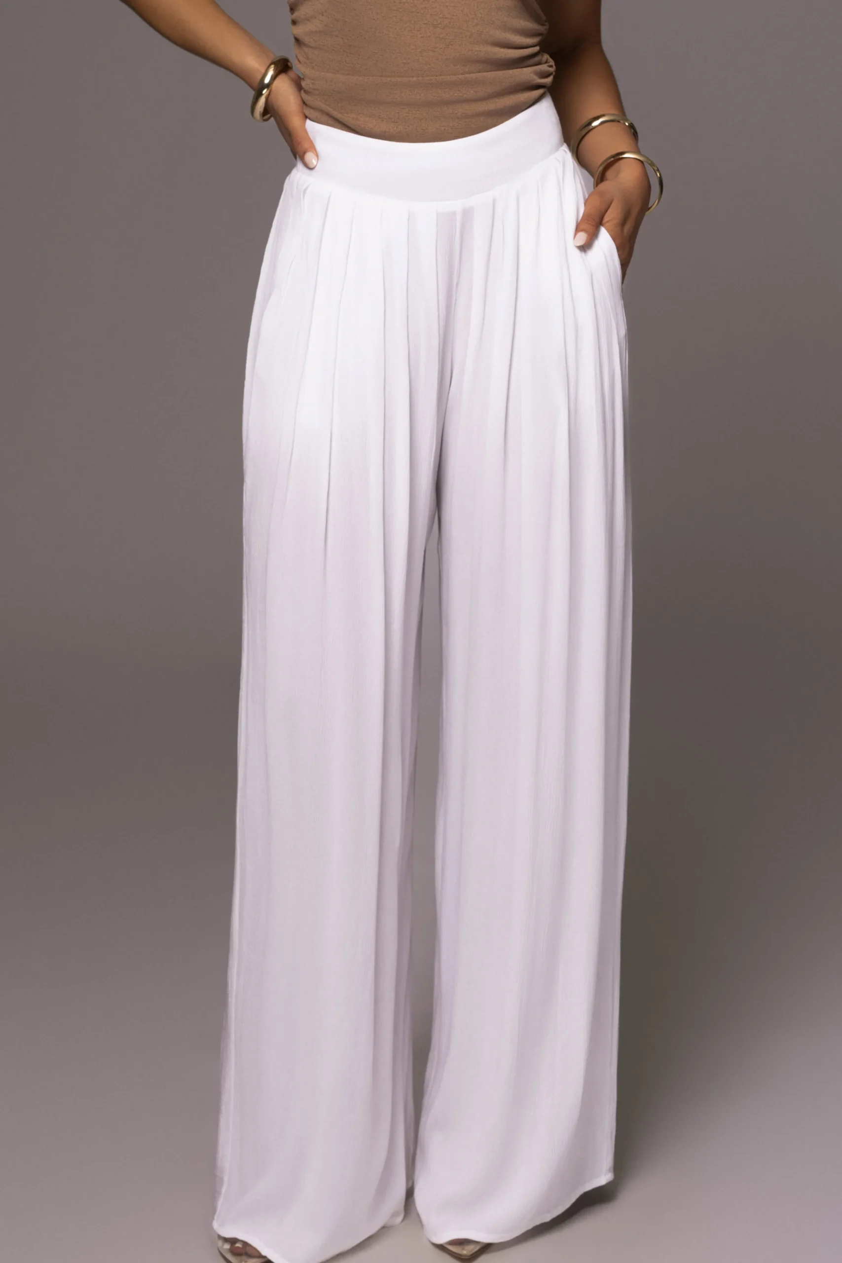 white_after_sunset_pleate_0.webp JLUXLABEL White After Sunset Pleated Pants