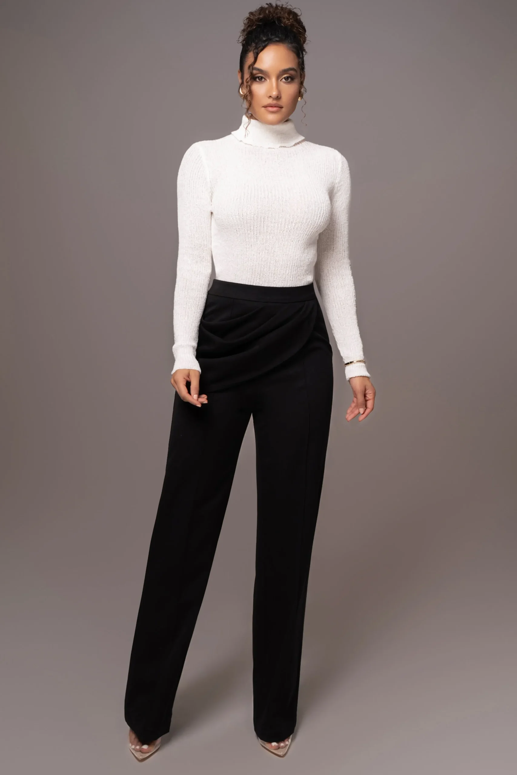 white_carli_turtle_neck_t_1.webp JLUXLABEL White Carli Turtle Neck Top