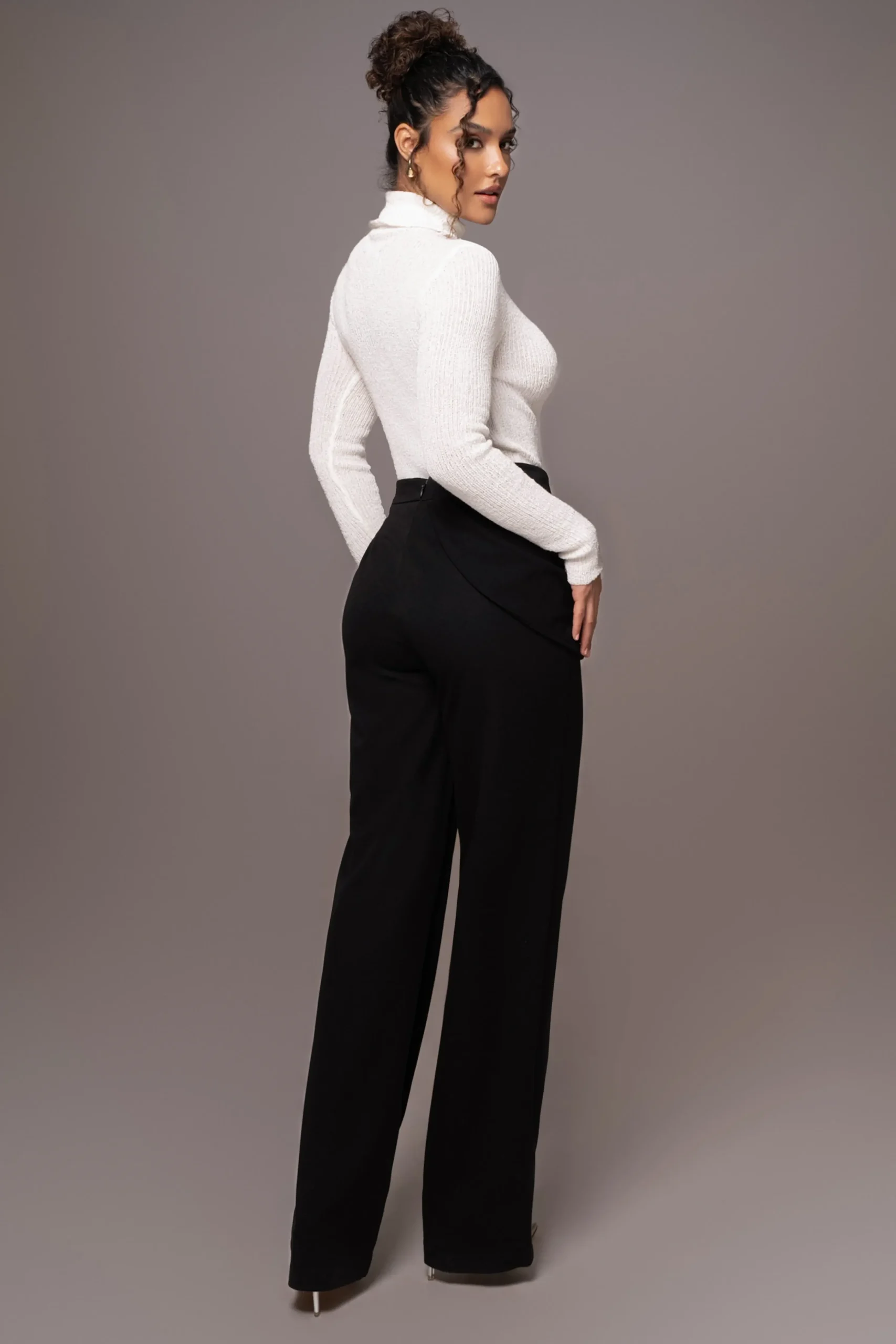 white_carli_turtle_neck_t_2.webp JLUXLABEL White Carli Turtle Neck Top