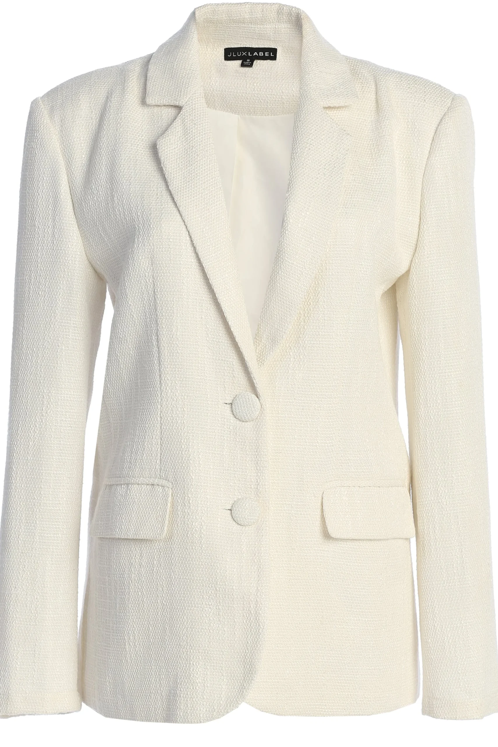 white_cyra_tailored_linen_1.webp JLUXLABEL White Cyra Tailored Linen Blazer