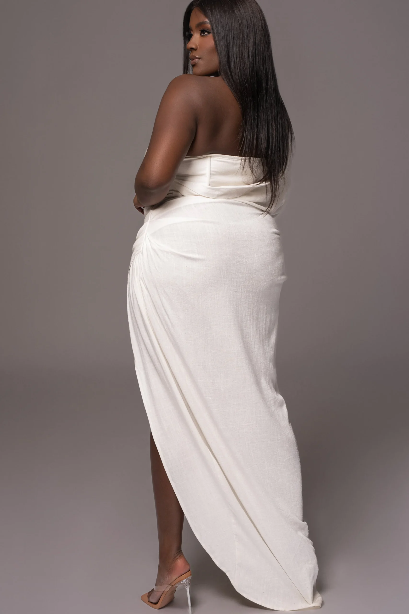 white_evita_linen_draped__18.webp JLUXLABEL White Evita Linen Draped Dress