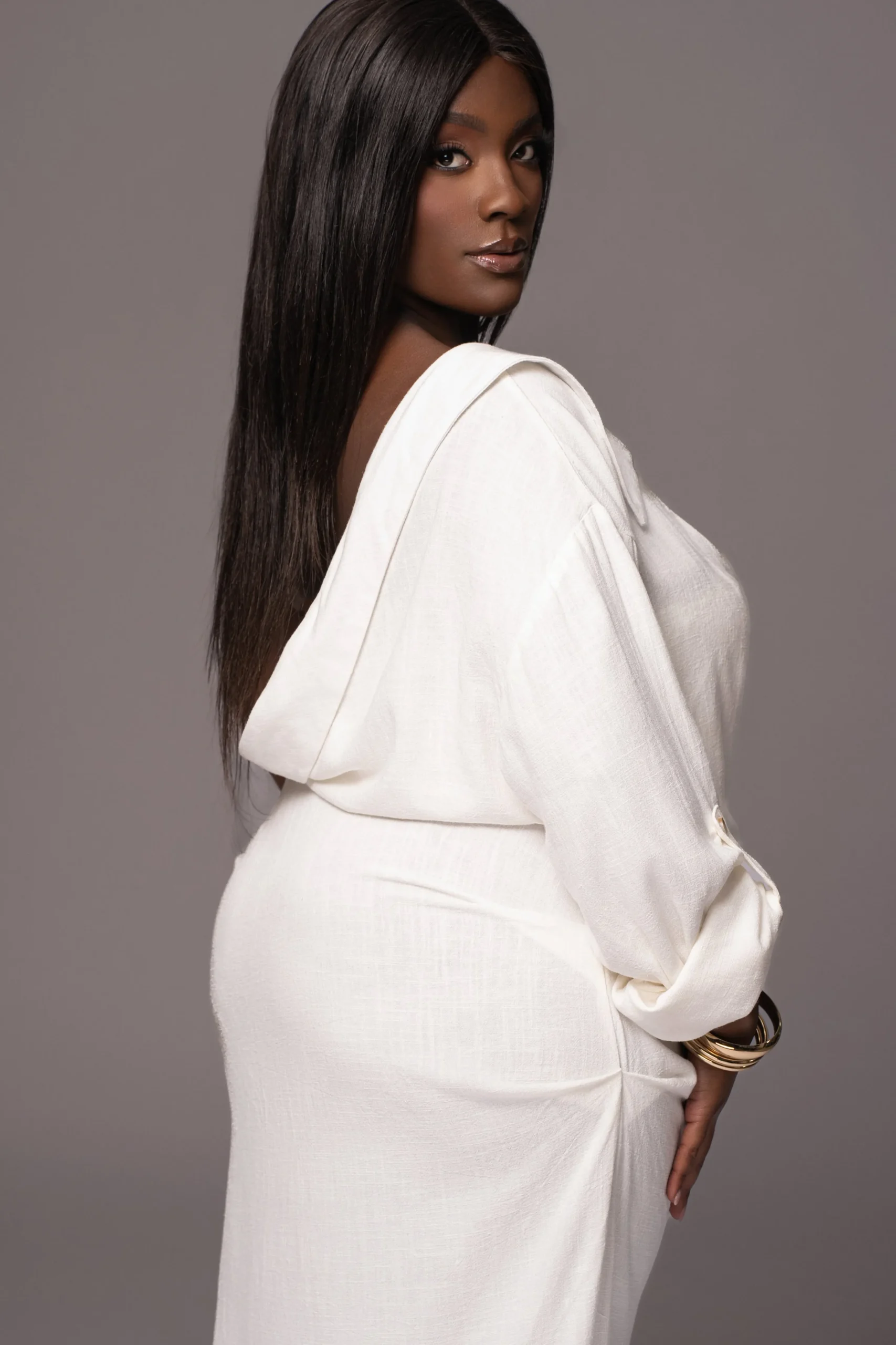 white_evita_linen_draped__19.webp JLUXLABEL White Evita Linen Draped Dress