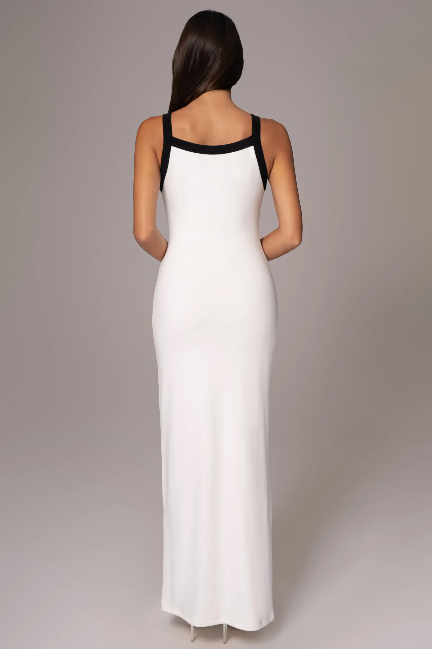 white_francesca_contrast__9.webp JLUXLABEL White Francesca Contrast Maxi Dress