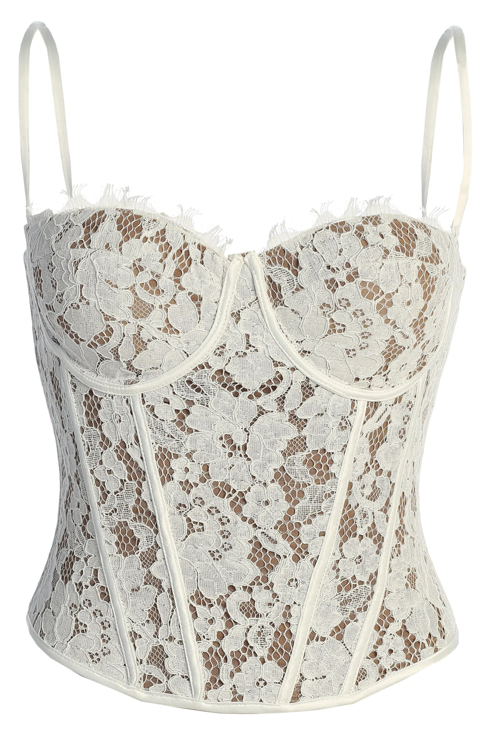 white_grecia_lace_bustier_1.webp JLUXLABEL White Grecia Lace Bustier Top