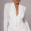 JLUXLABEL White Lace Corset Bodysuit