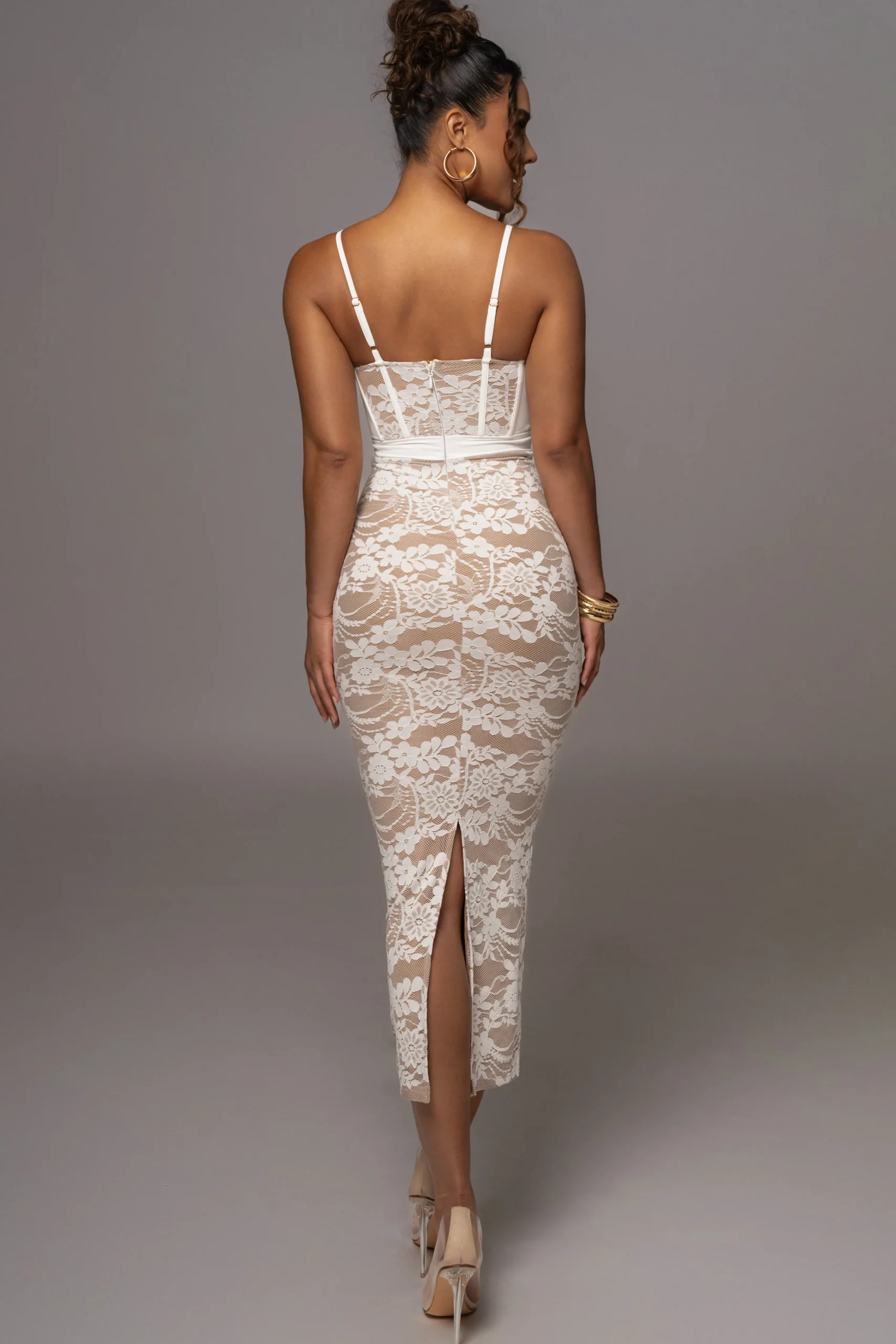 white_mesh_and_lace_busti_6.webp JLUXLABEL White Mesh and Lace Bustier Midi Dress