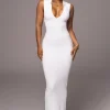 JLUXLABEL White Never Better Midi Dress