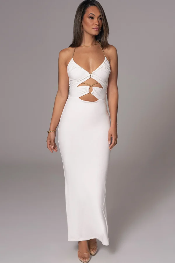JLUXLABEL White Secret Bloom Maxi Dress