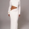 JLUXLABEL White Summer Romance Cutout Dress
