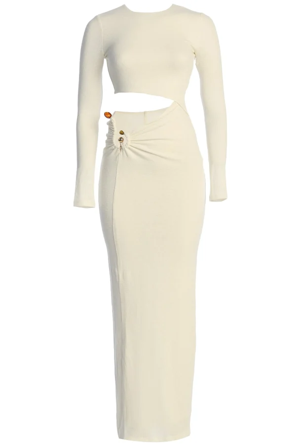 JLUXLABEL White Summer Romance Cutout Dress