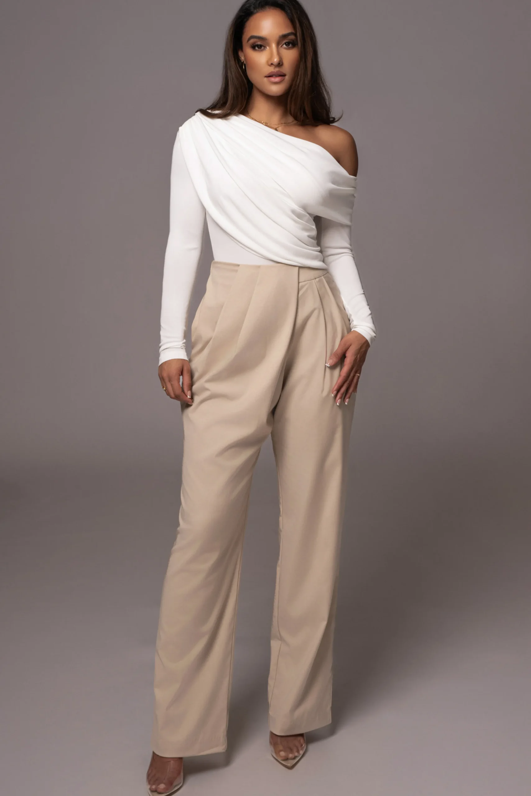white_ultra_high_neck_bod_2.webp JLUXLABEL White Ultra High Neck Bodysuit