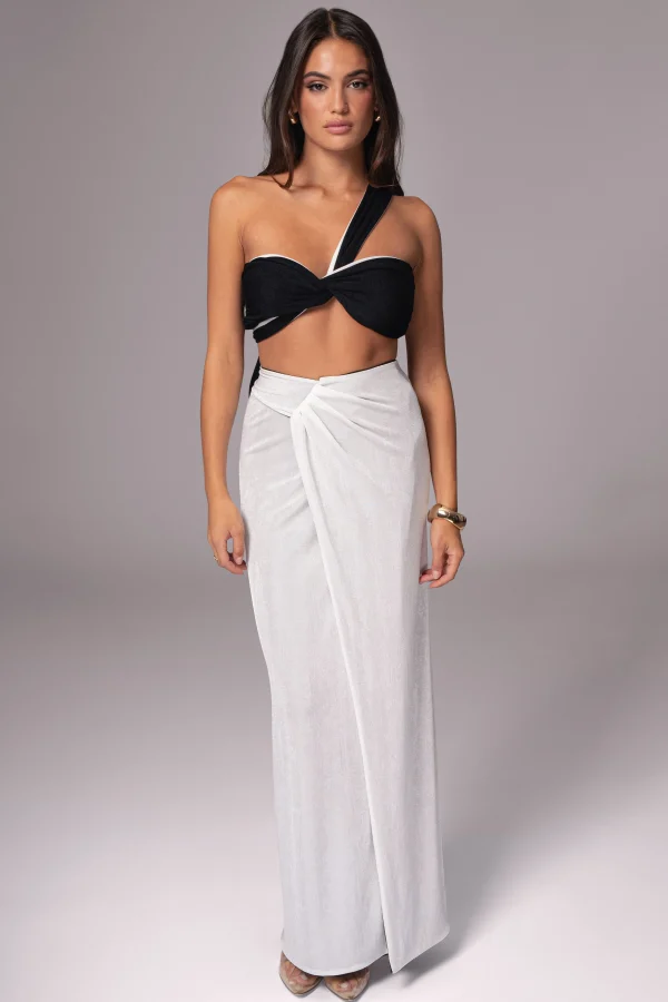 JLUXLABEL White/Black Venus Reversible Skirt Set