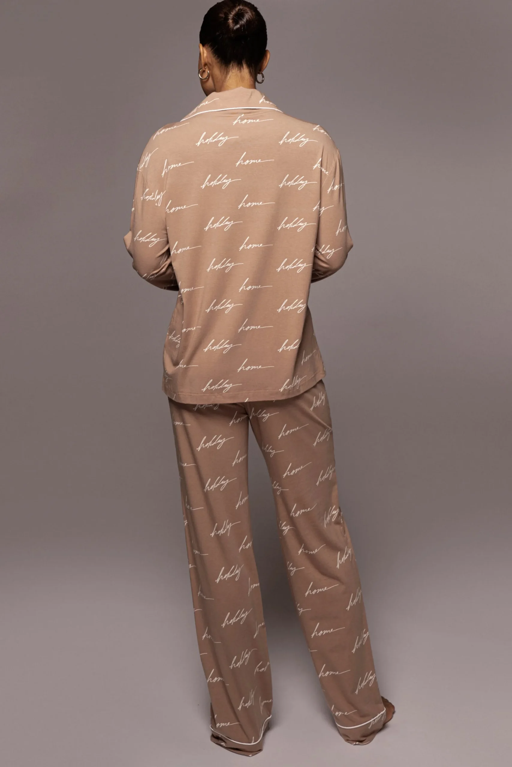 whitetan_home_for_the_hol_22.webp JLUXLABEL White/Tan Home For The Holiday Adult Pajama Set