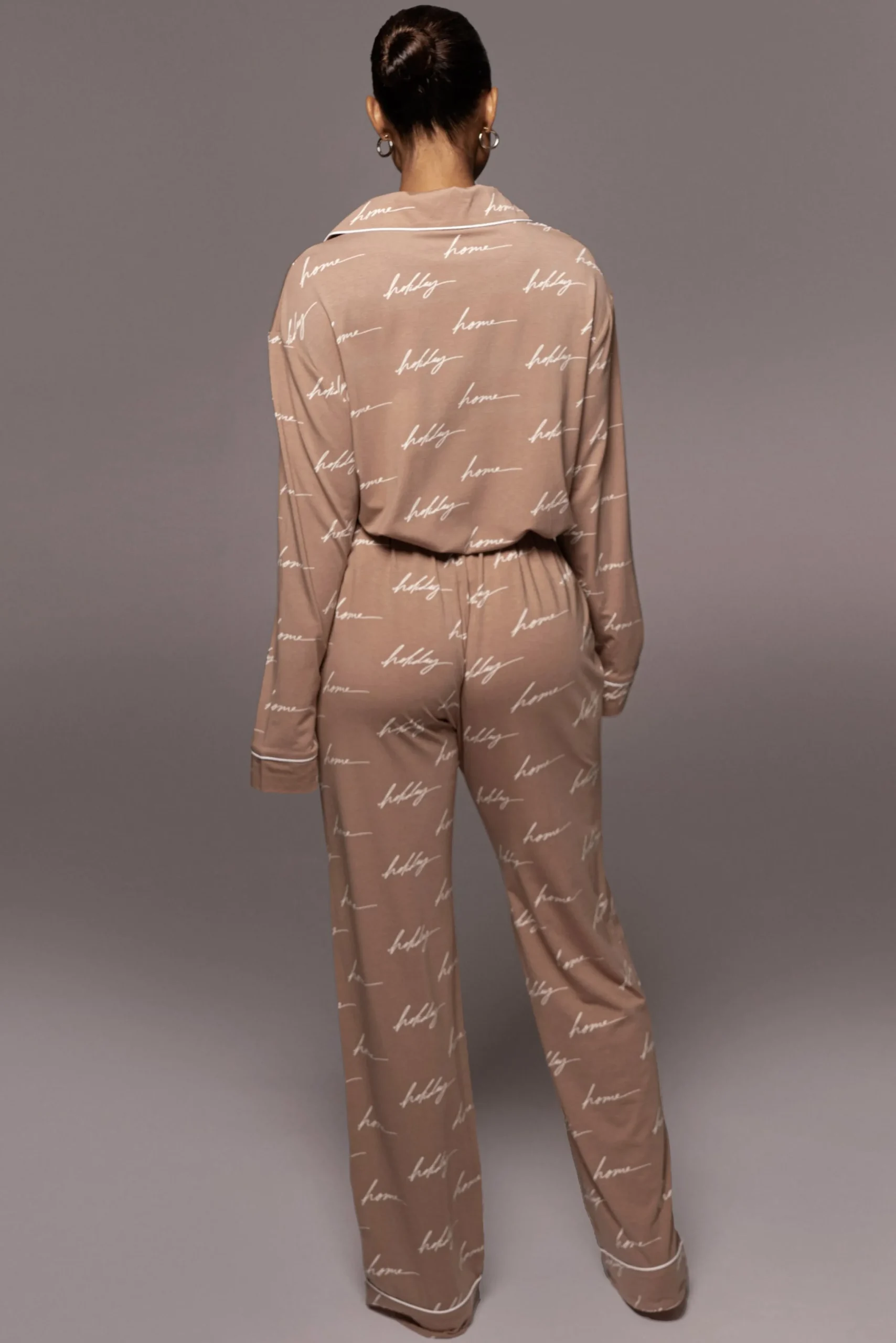 whitetan_home_for_the_hol_23.webp JLUXLABEL White/Tan Home For The Holiday Adult Pajama Set